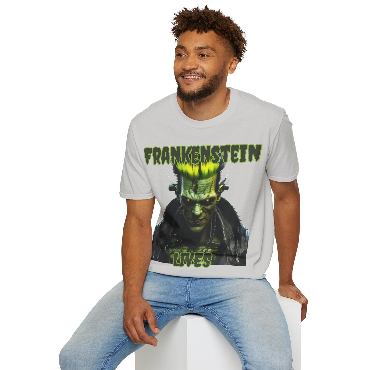 Frankenstein Lives LTcolors Unisex T-Shirt by cypherpunkgear – cypherpunkgear.com | Cypherpunk Merch