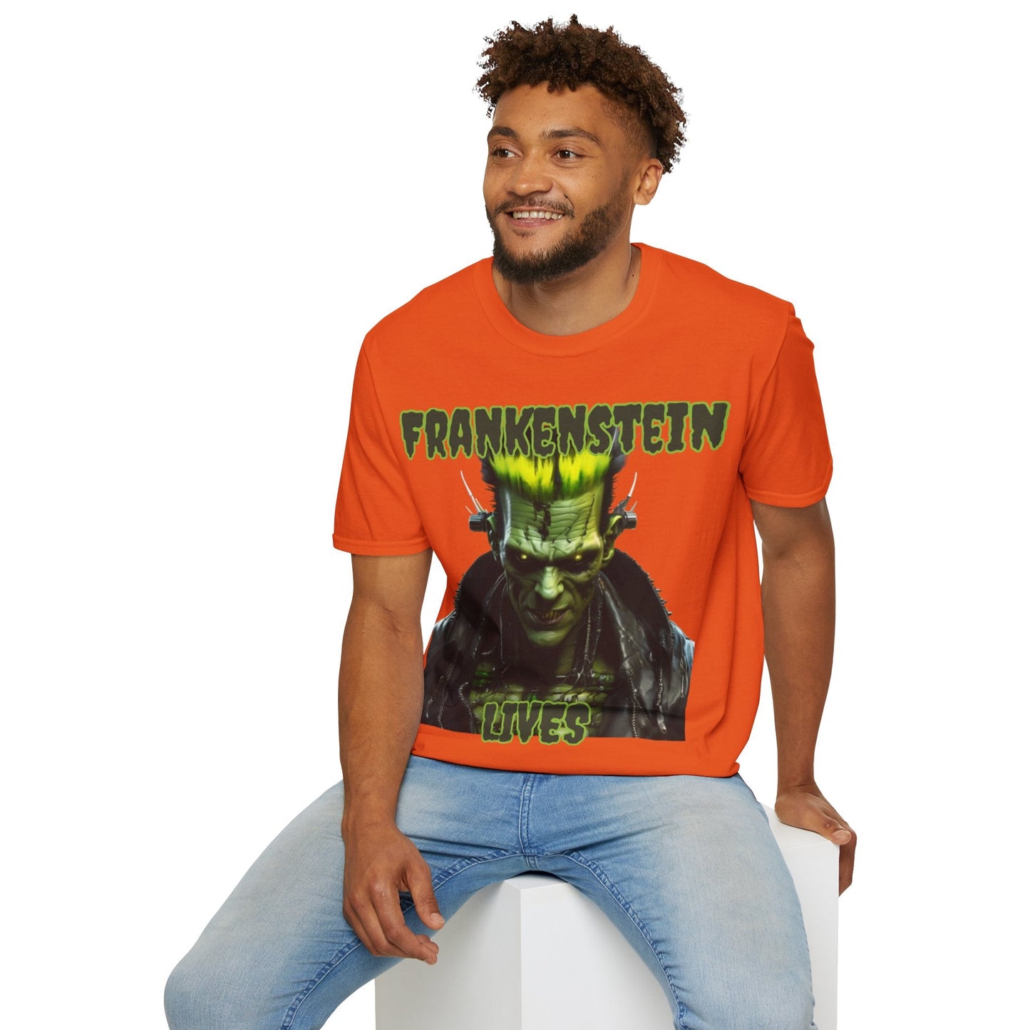 Frankenstein Lives LTcolors Unisex T-Shirt by cypherpunkgear – cypherpunkgear.com | Cypherpunk Merch