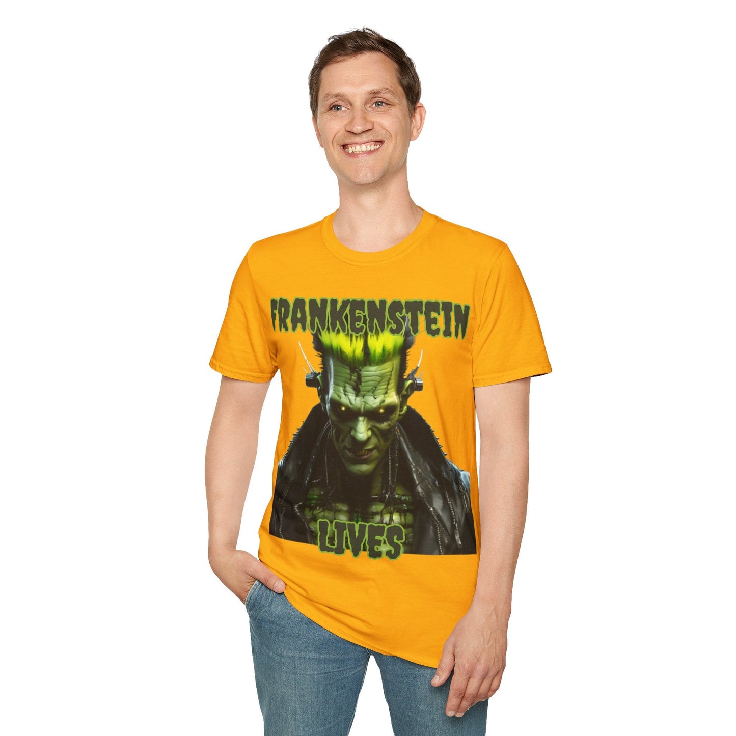 Frankenstein Lives LTcolors Unisex T-Shirt by cypherpunkgear – cypherpunkgear.com | Cypherpunk Merch