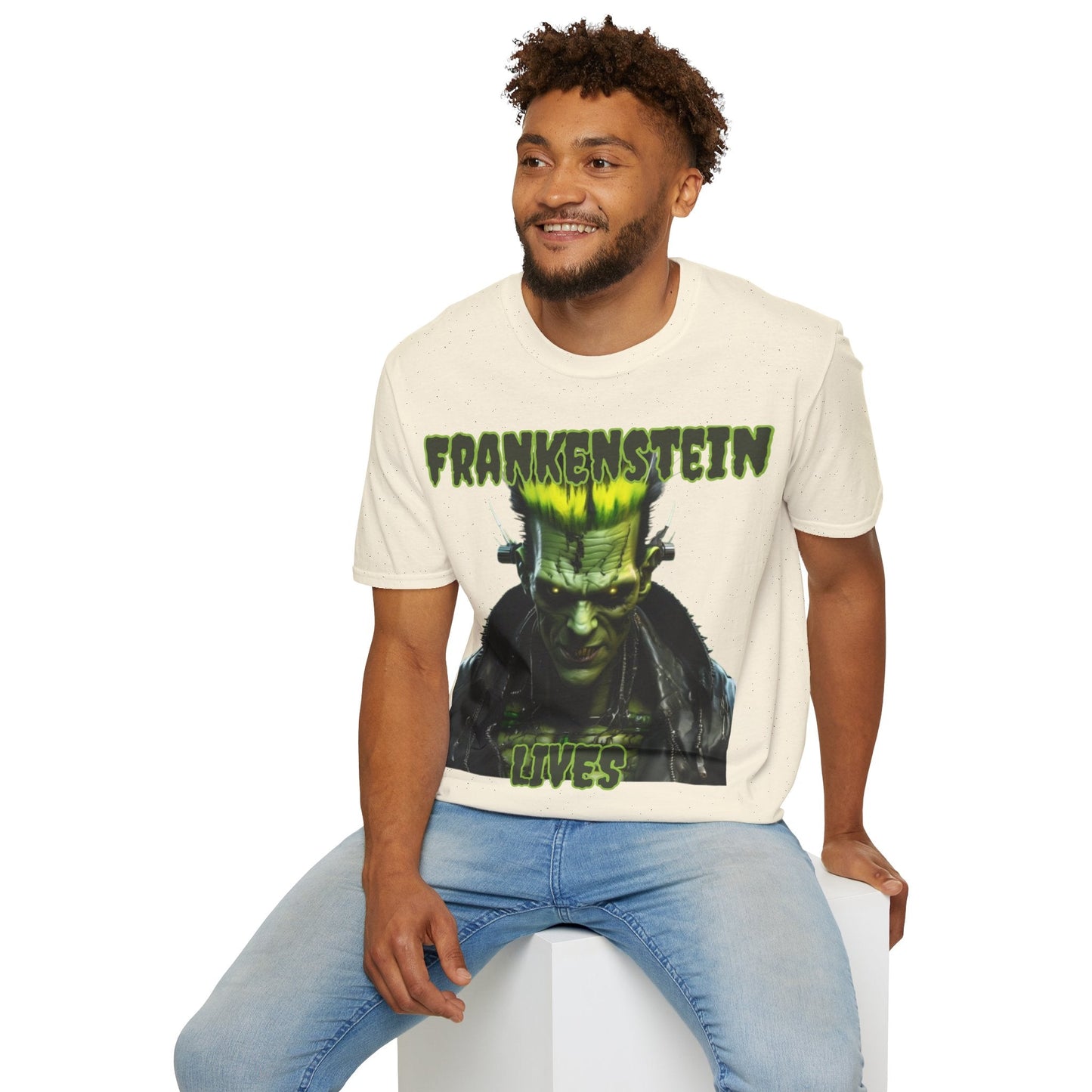 Frankenstein Lives LTcolors Unisex T-Shirt by cypherpunkgear – cypherpunkgear.com | Cypherpunk Merch