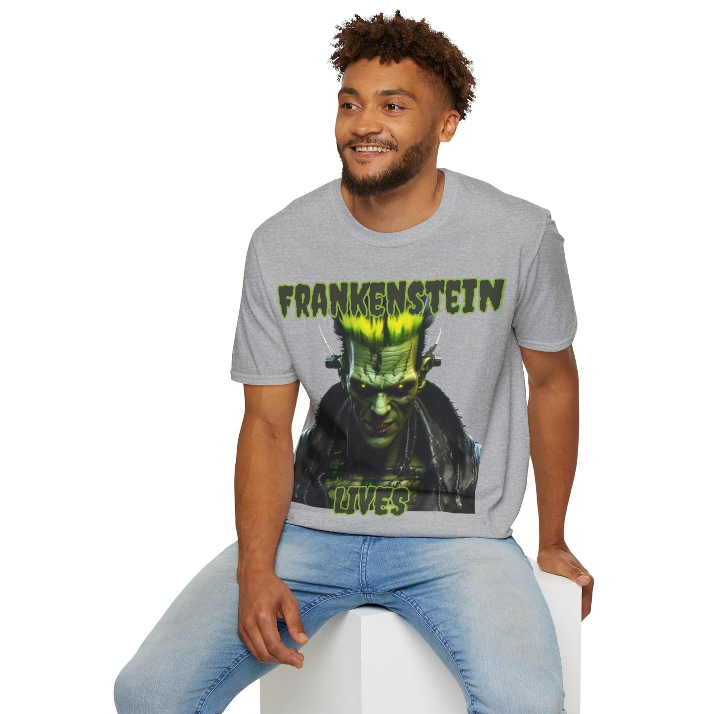 Frankenstein Lives LTcolors Unisex T-Shirt by cypherpunkgear – cypherpunkgear.com | Cypherpunk Merch