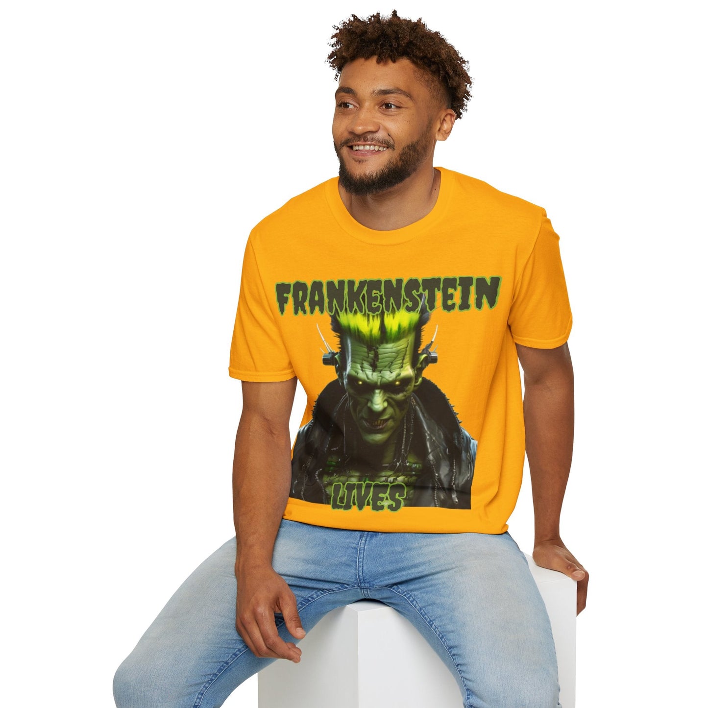 Frankenstein Lives LTcolors Unisex T-Shirt by cypherpunkgear – cypherpunkgear.com | Cypherpunk Merch