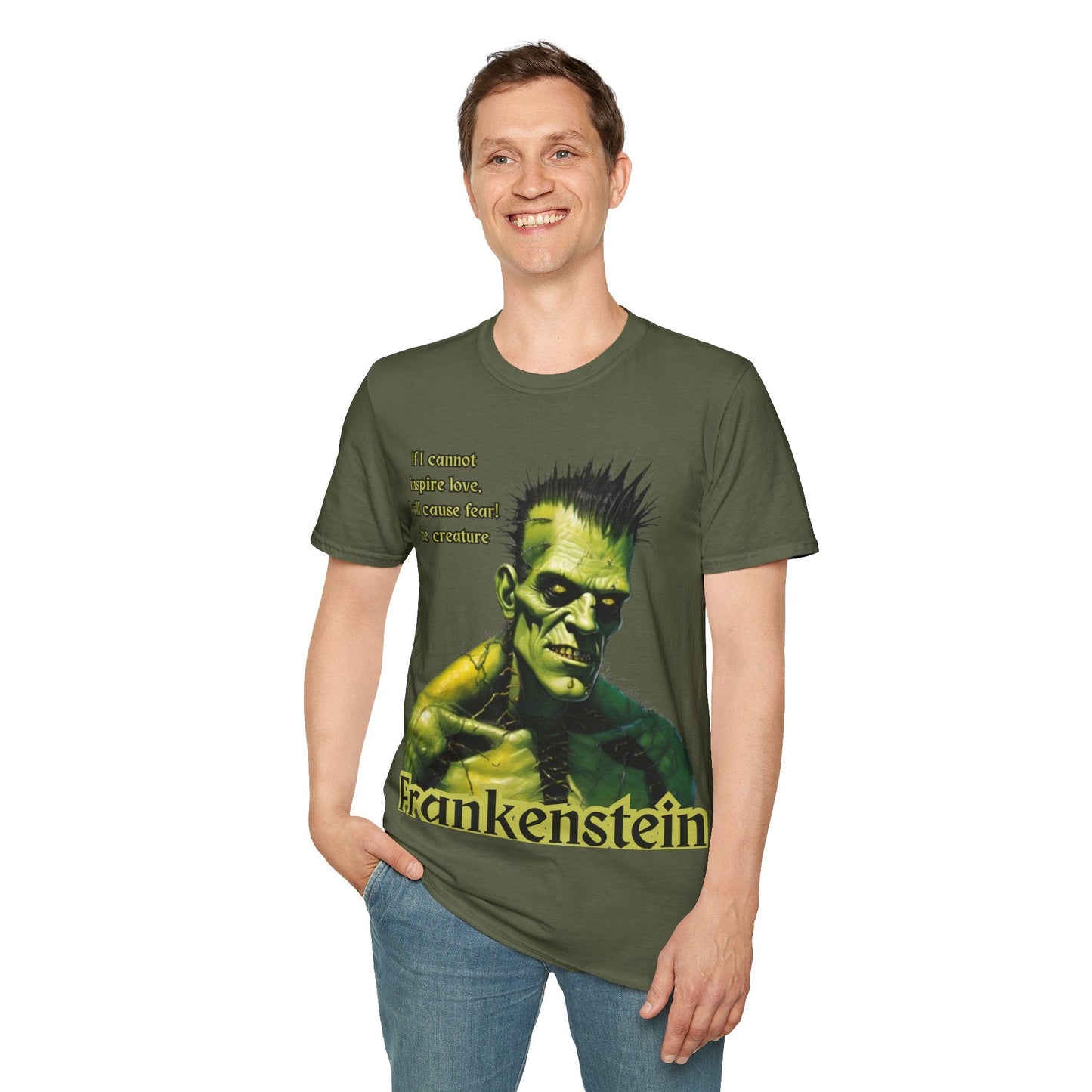 Frankenstein's Creature DKcolors Unisex T-Shirt by cypherpunkgear – cypherpunkgear.com | Cypherpunk Merch