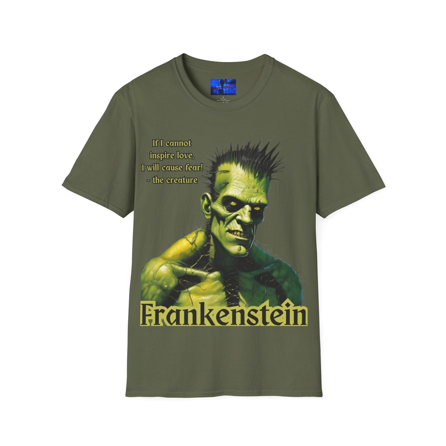Frankenstein's Creature DKcolors Unisex T-Shirt by cypherpunkgear – cypherpunkgear.com | Cypherpunk Merch