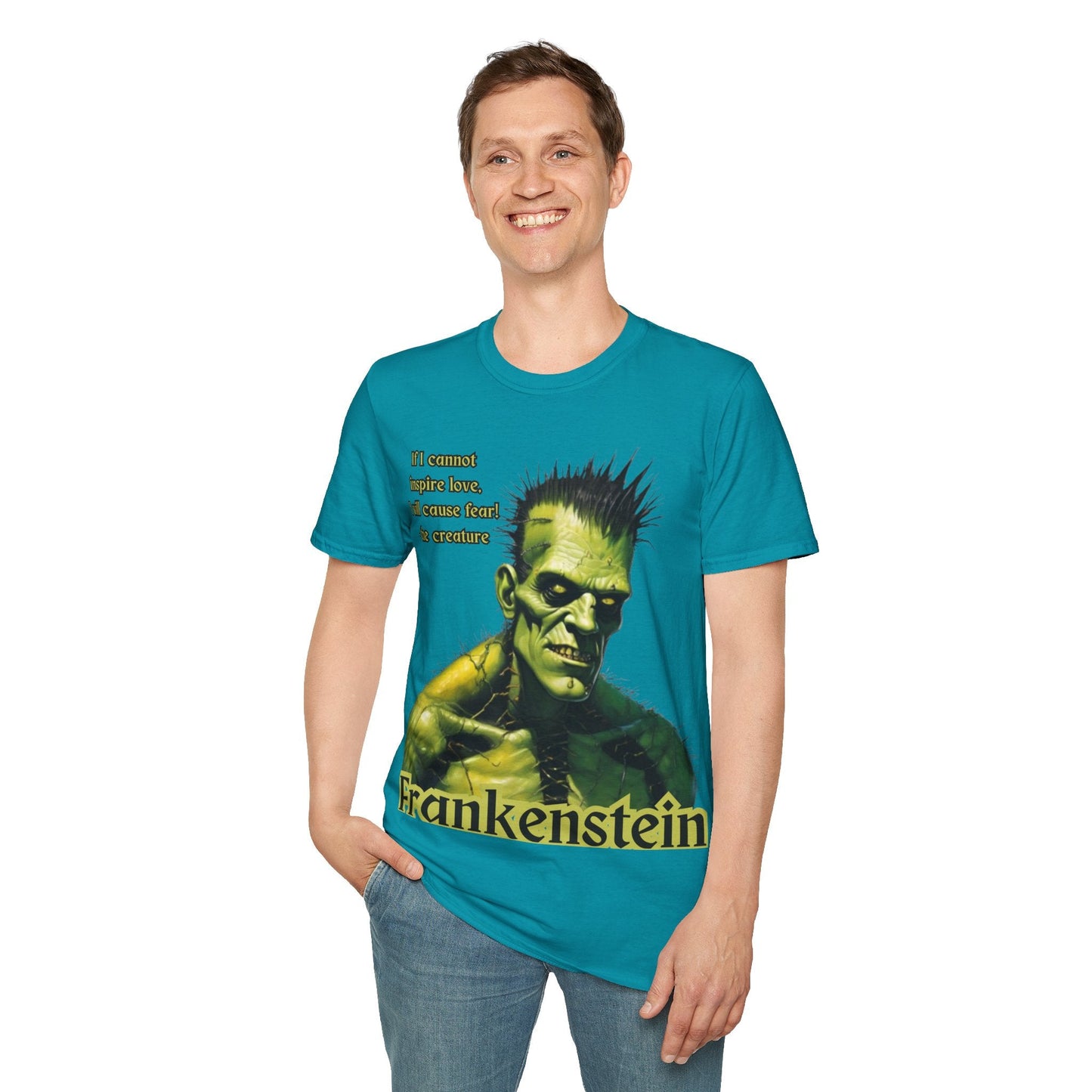 Frankenstein's Creature DKcolors Unisex T-Shirt by cypherpunkgear – cypherpunkgear.com | Cypherpunk Merch