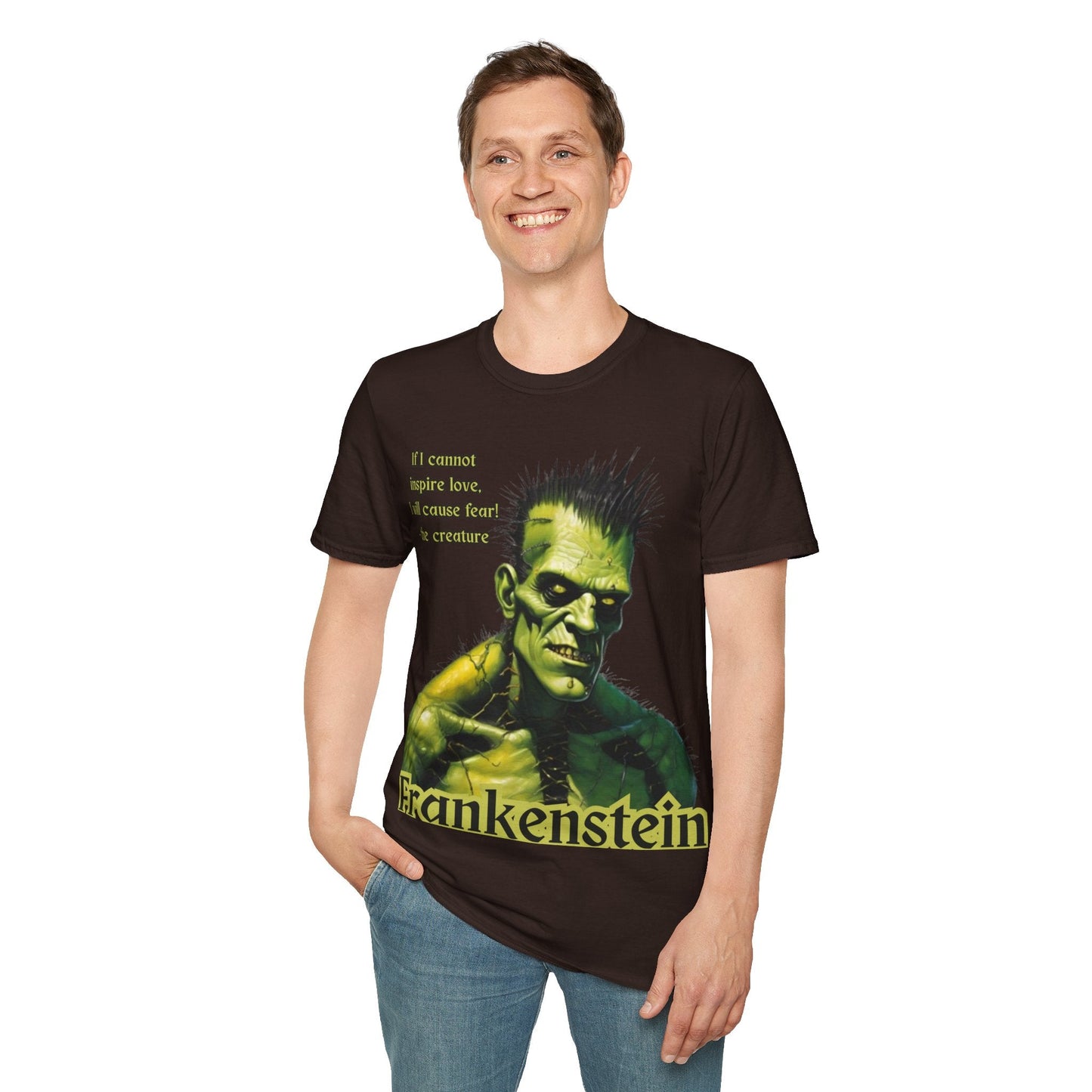Frankenstein's Creature DKcolors Unisex T-Shirt by cypherpunkgear – cypherpunkgear.com | Cypherpunk Merch