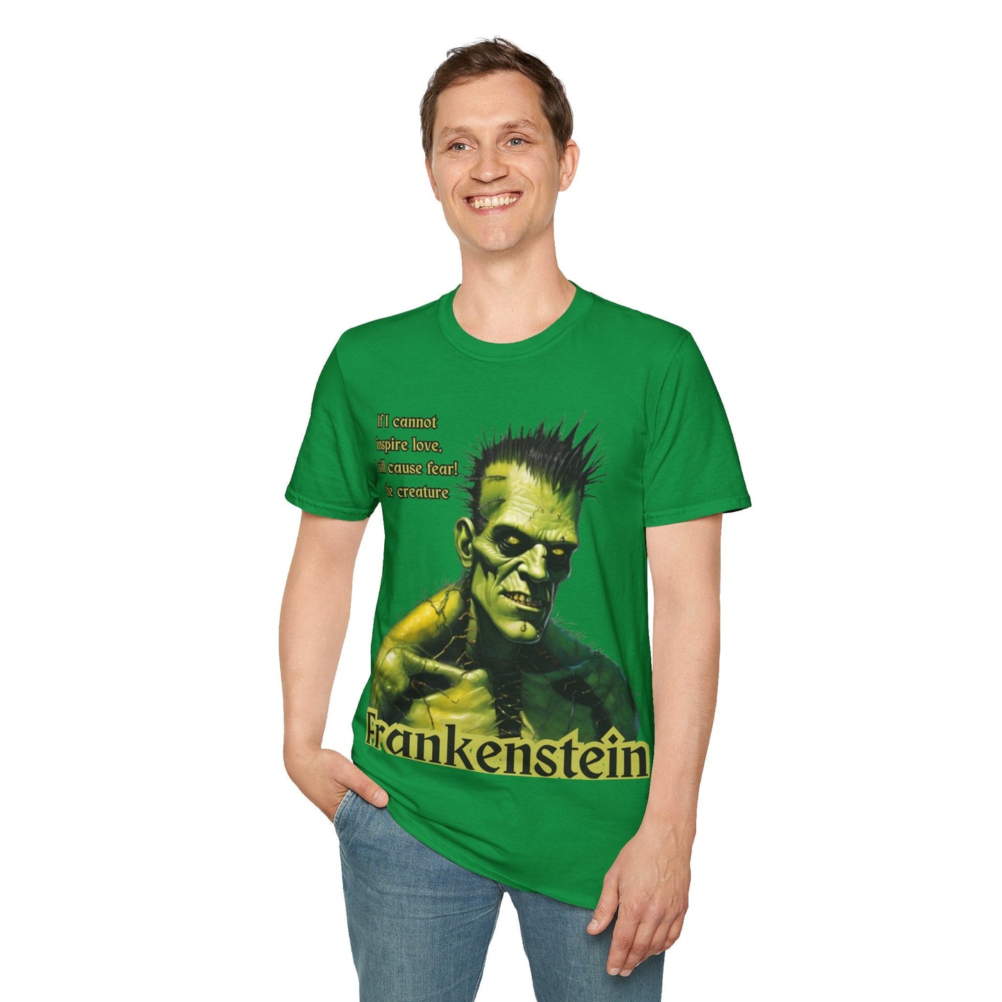 Frankenstein's Creature DKcolors Unisex T-Shirt by cypherpunkgear – cypherpunkgear.com | Cypherpunk Merch