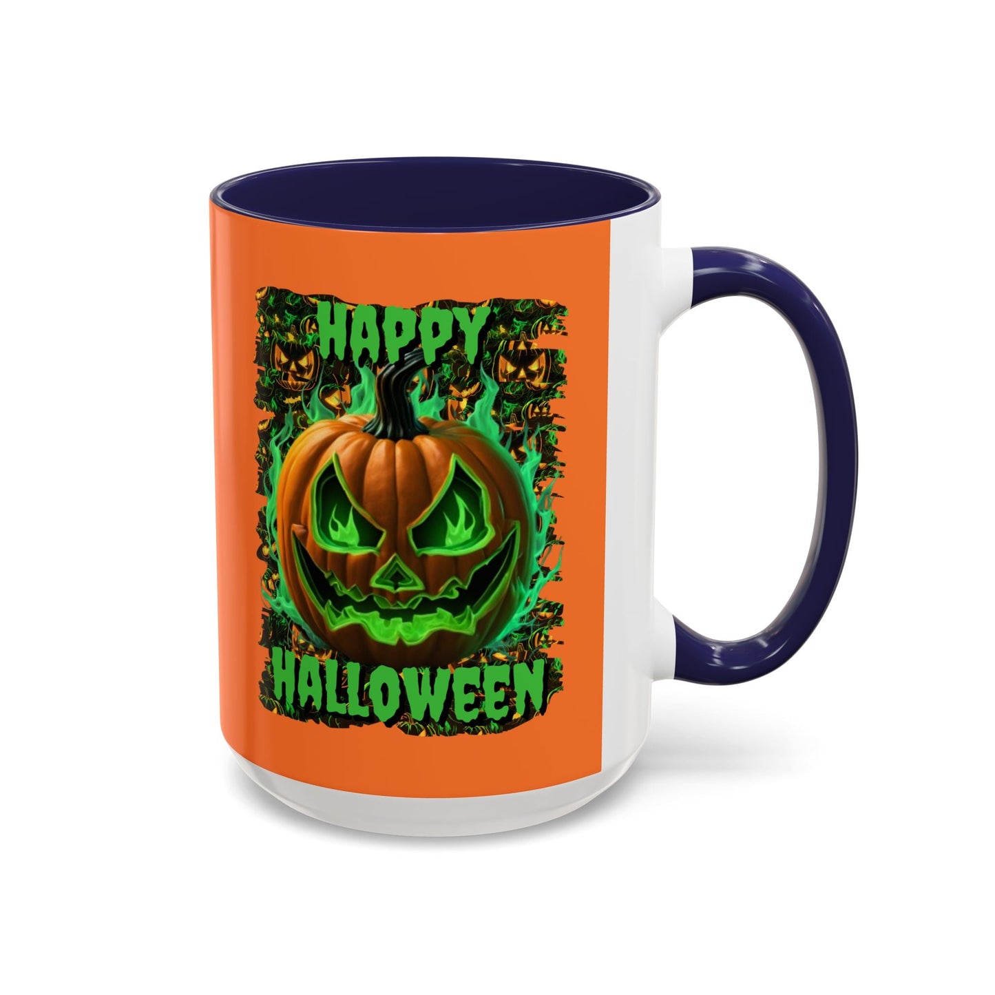 Happy Halloween Green Jack Accent Mug by cypherpunkgear – cypherpunkgear.com | Cypherpunk Merch