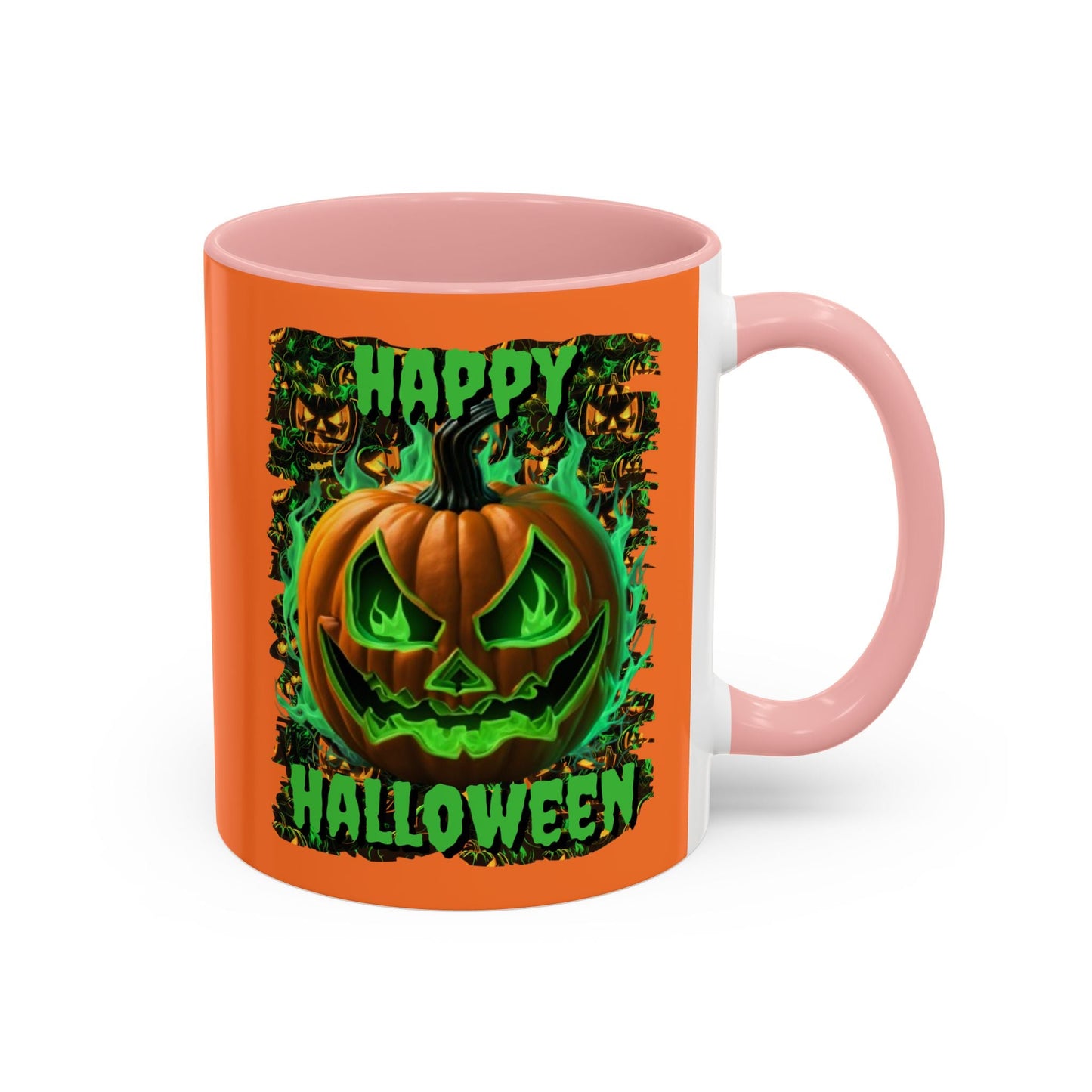 Happy Halloween Green Jack Accent Mug by cypherpunkgear – cypherpunkgear.com | Cypherpunk Merch