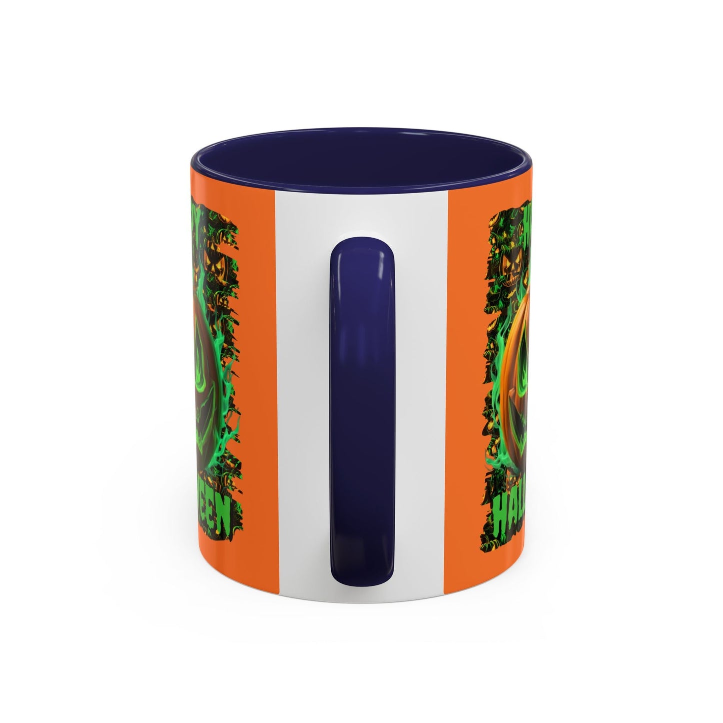 Happy Halloween Green Jack Accent Mug by cypherpunkgear – cypherpunkgear.com | Cypherpunk Merch