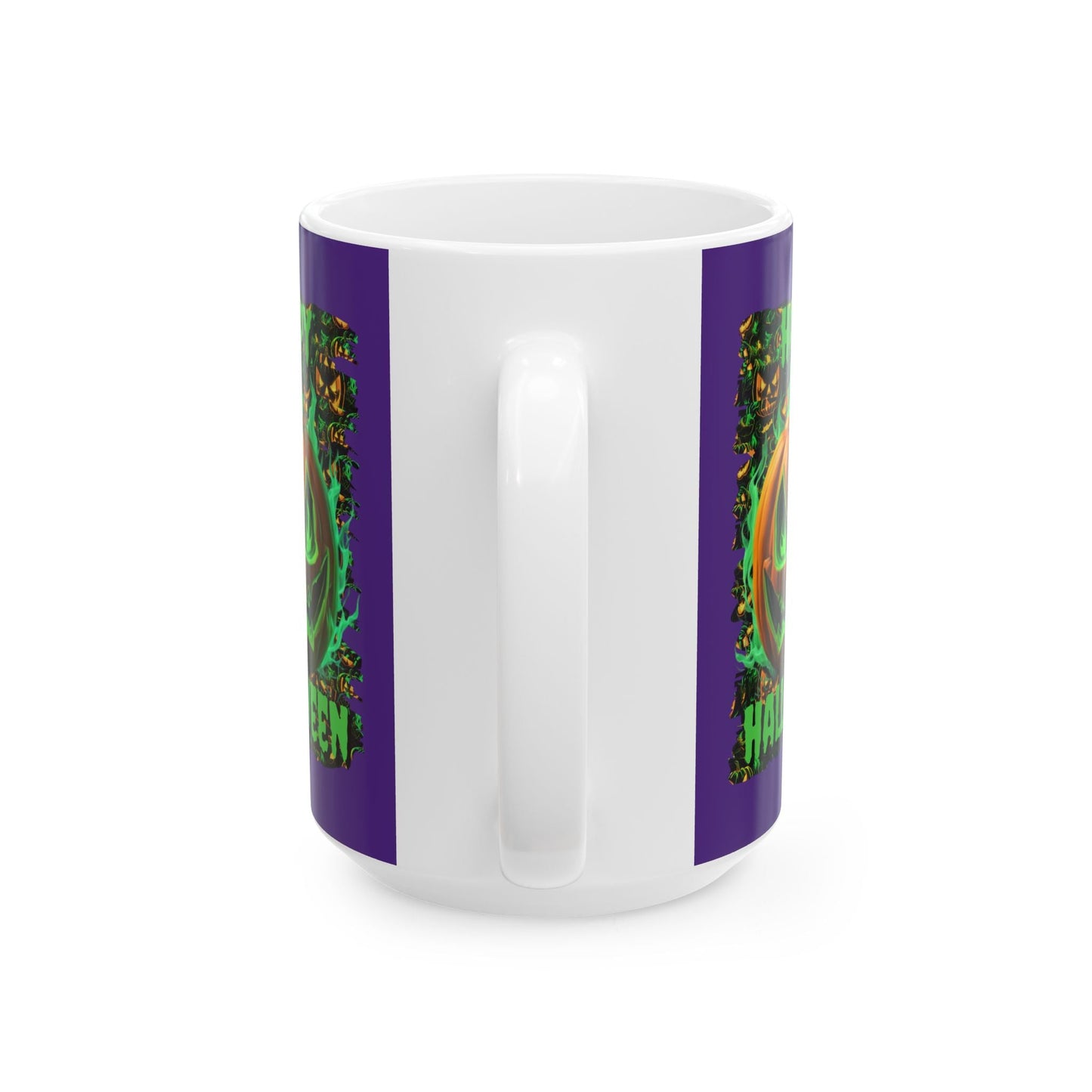 Happy Halloween Green Jack Purple Mug by cypherpunkgear – cypherpunkgear.com | Cypherpunk Merch