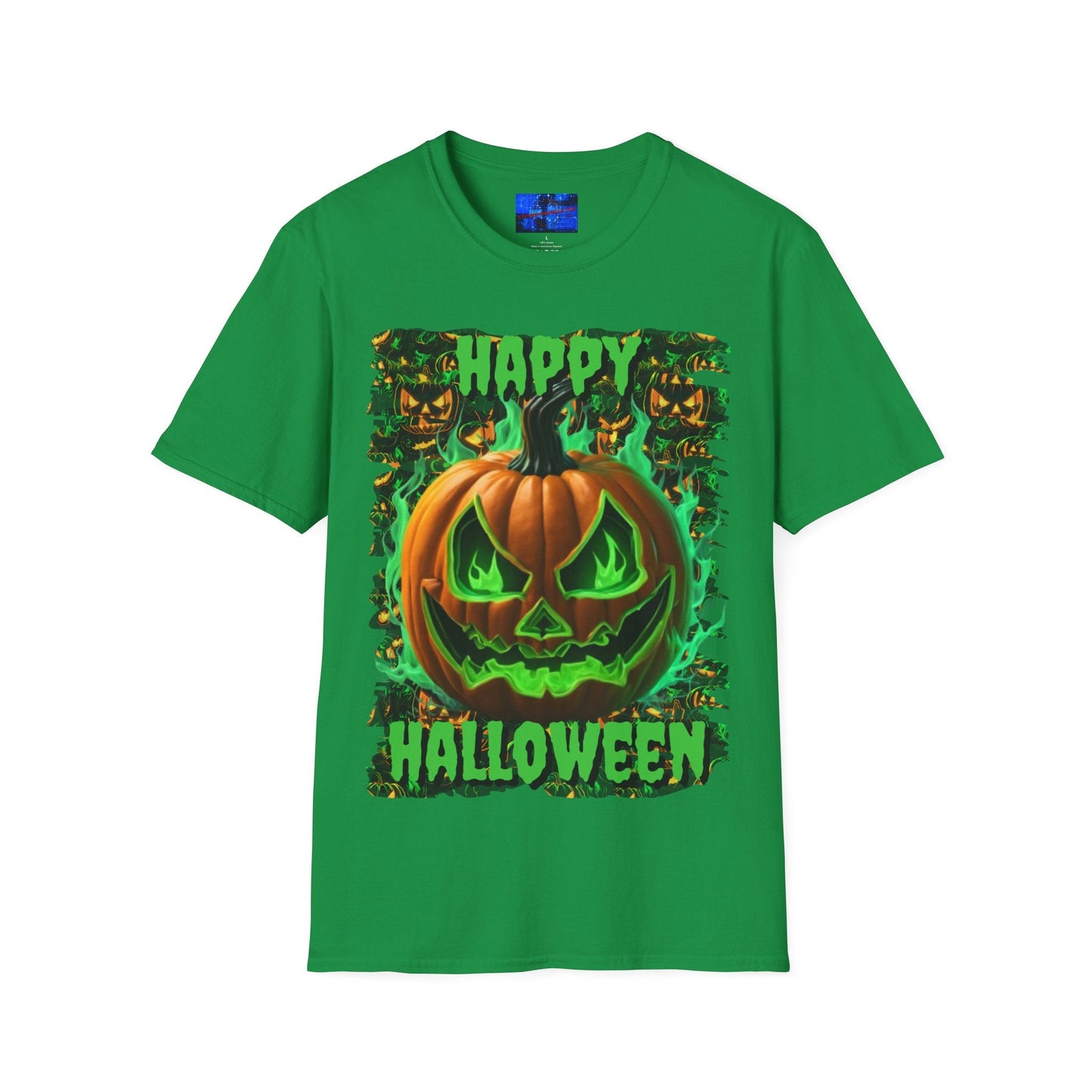 Happy Halloween Green Jack Unisex T-Shirt by cypherpunkgear – cypherpunkgear.com | Cypherpunk Merch
