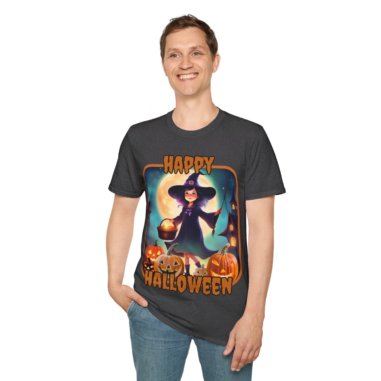 Happy Halloween Little Witch ORfont DKcolors Unisex T-Shirt by cypherpunkgear – cypherpunkgear.com | Cypherpunk Merch