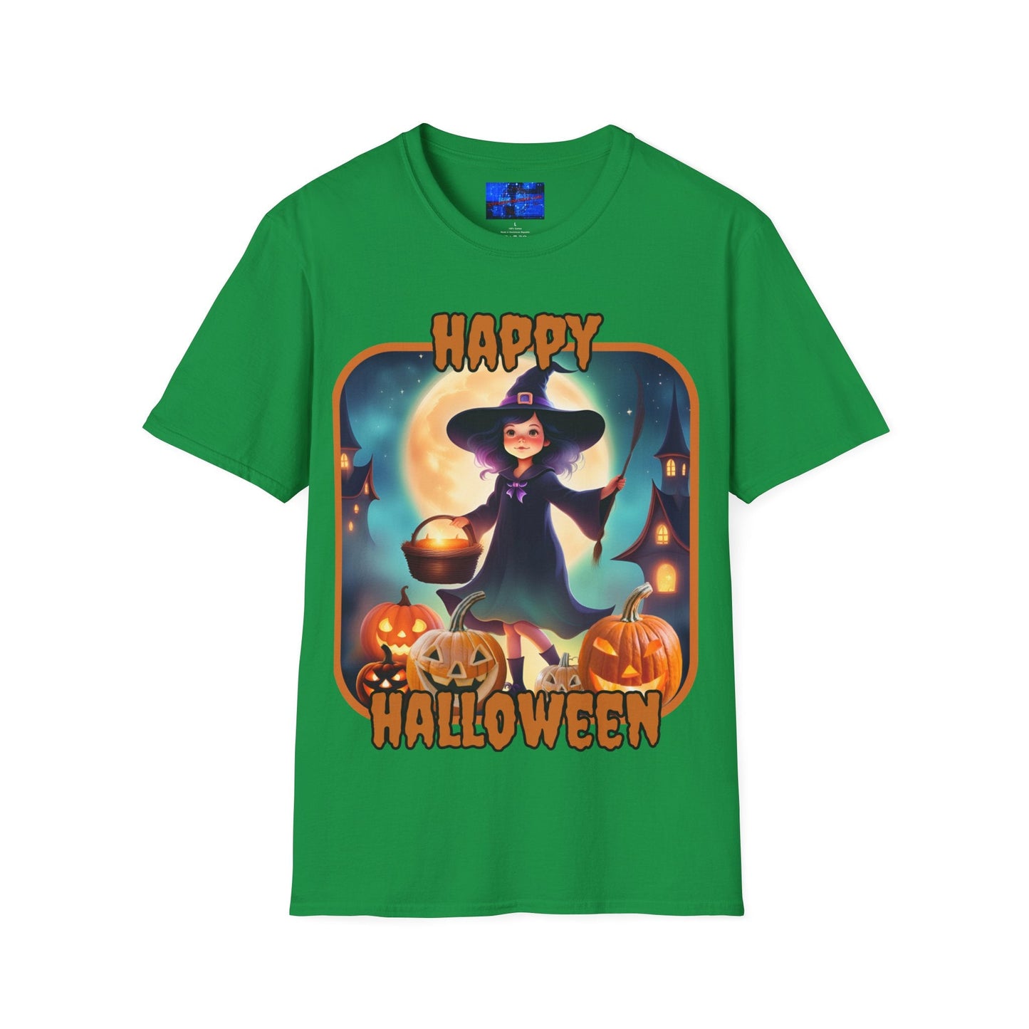 Happy Halloween Little Witch ORfont DKcolors Unisex T-Shirt by cypherpunkgear – cypherpunkgear.com | Cypherpunk Merch