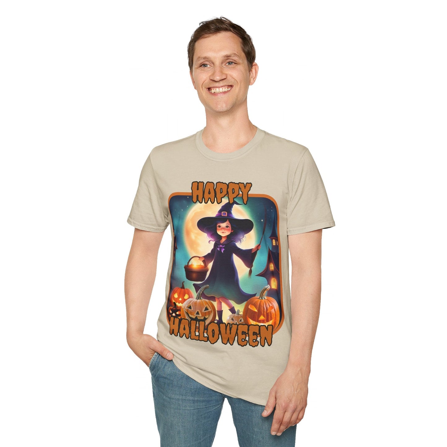 Happy Halloween Little Witch ORfont LTcolors Unisex T-Shirt by cypherpunkgear – cypherpunkgear.com | Cypherpunk Merch