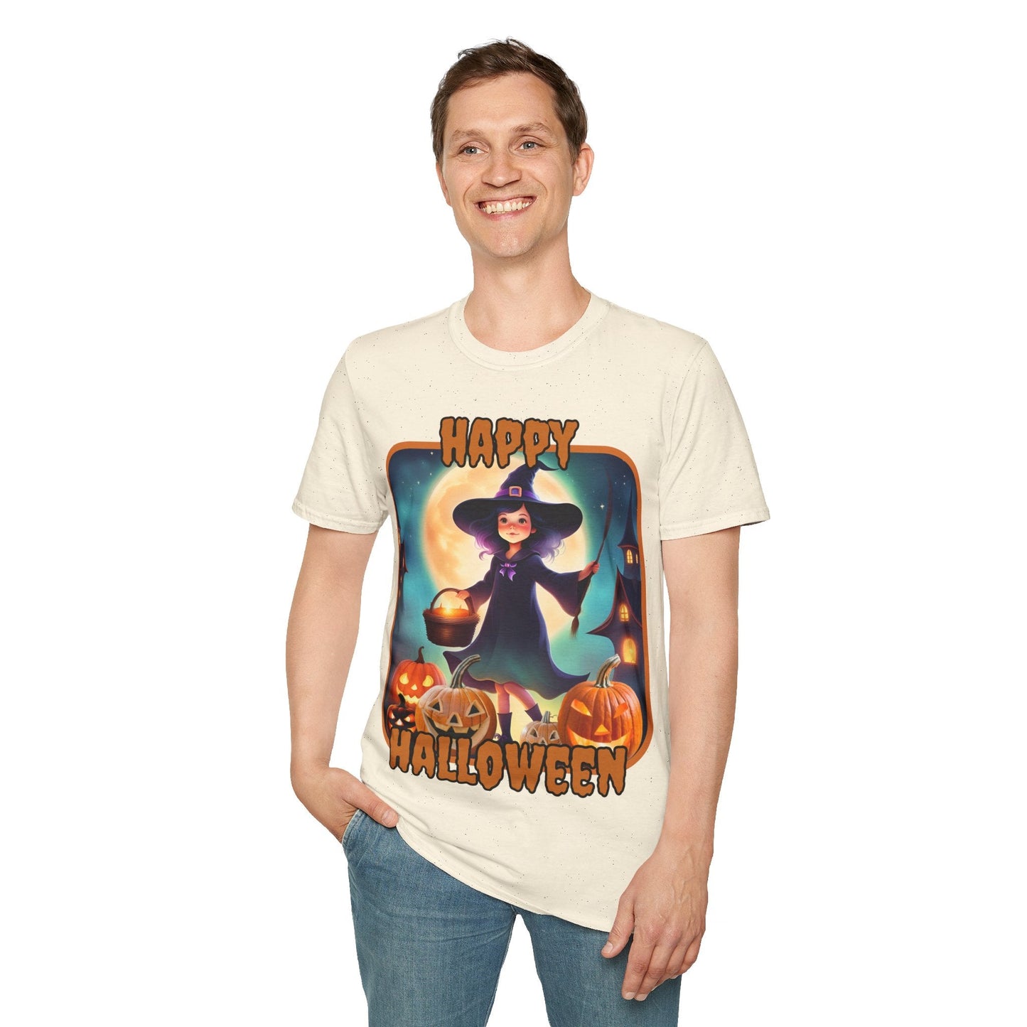 Happy Halloween Little Witch ORfont LTcolors Unisex T-Shirt by cypherpunkgear – cypherpunkgear.com | Cypherpunk Merch