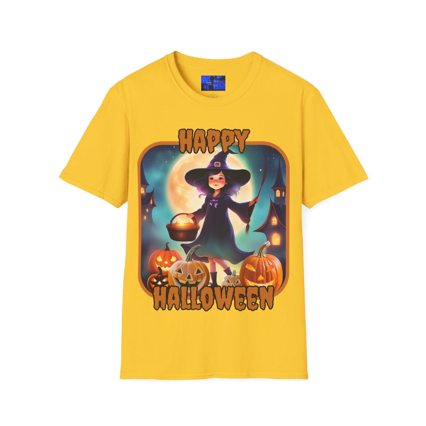 Happy Halloween Little Witch ORfont LTcolors Unisex T-Shirt by cypherpunkgear – cypherpunkgear.com | Cypherpunk Merch