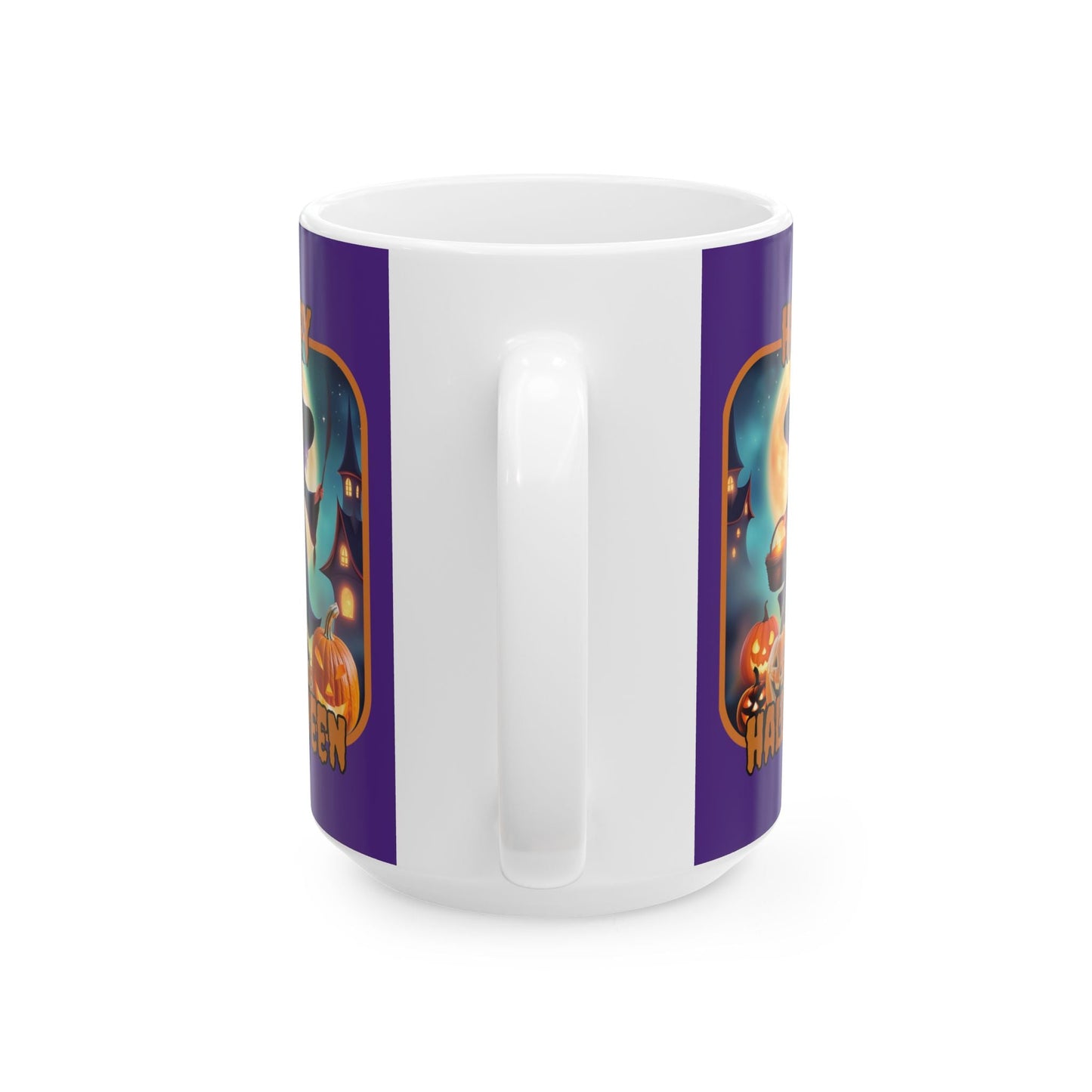 Happy Halloween Little Witch ORfont Purple Mug by cypherpunkgear – cypherpunkgear.com | Cypherpunk Merch