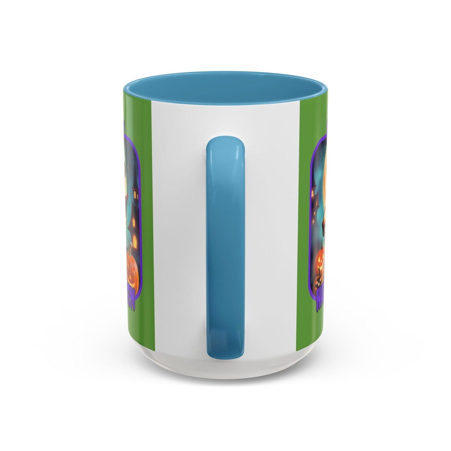 Happy Halloween Little Witch PRfont Accent Mug by cypherpunkgear – cypherpunkgear.com | Cypherpunk Merch