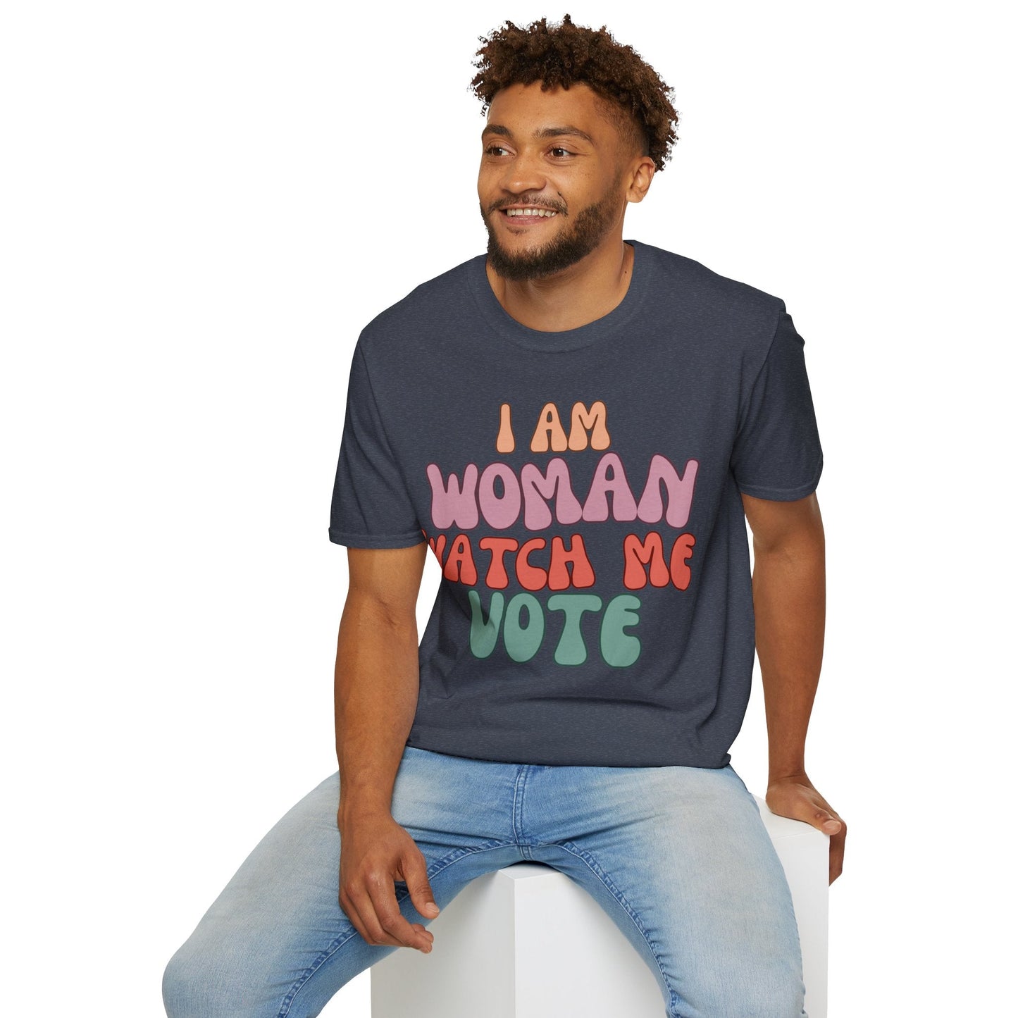 I Am Woman Watch Me Vote DKcolors Unisex T-Shirt by cypherpunkgear – cypherpunkgear.com | Cypherpunk Merch