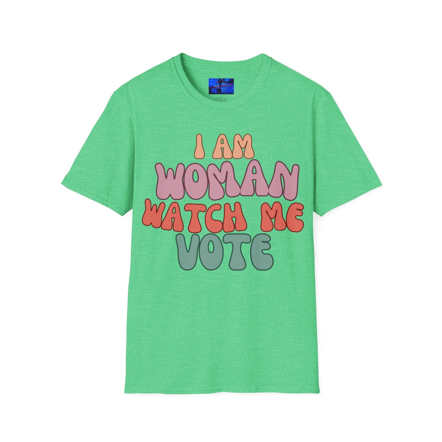 I Am Woman Watch Me Vote DKcolors Unisex T-Shirt by cypherpunkgear – cypherpunkgear.com | Cypherpunk Merch