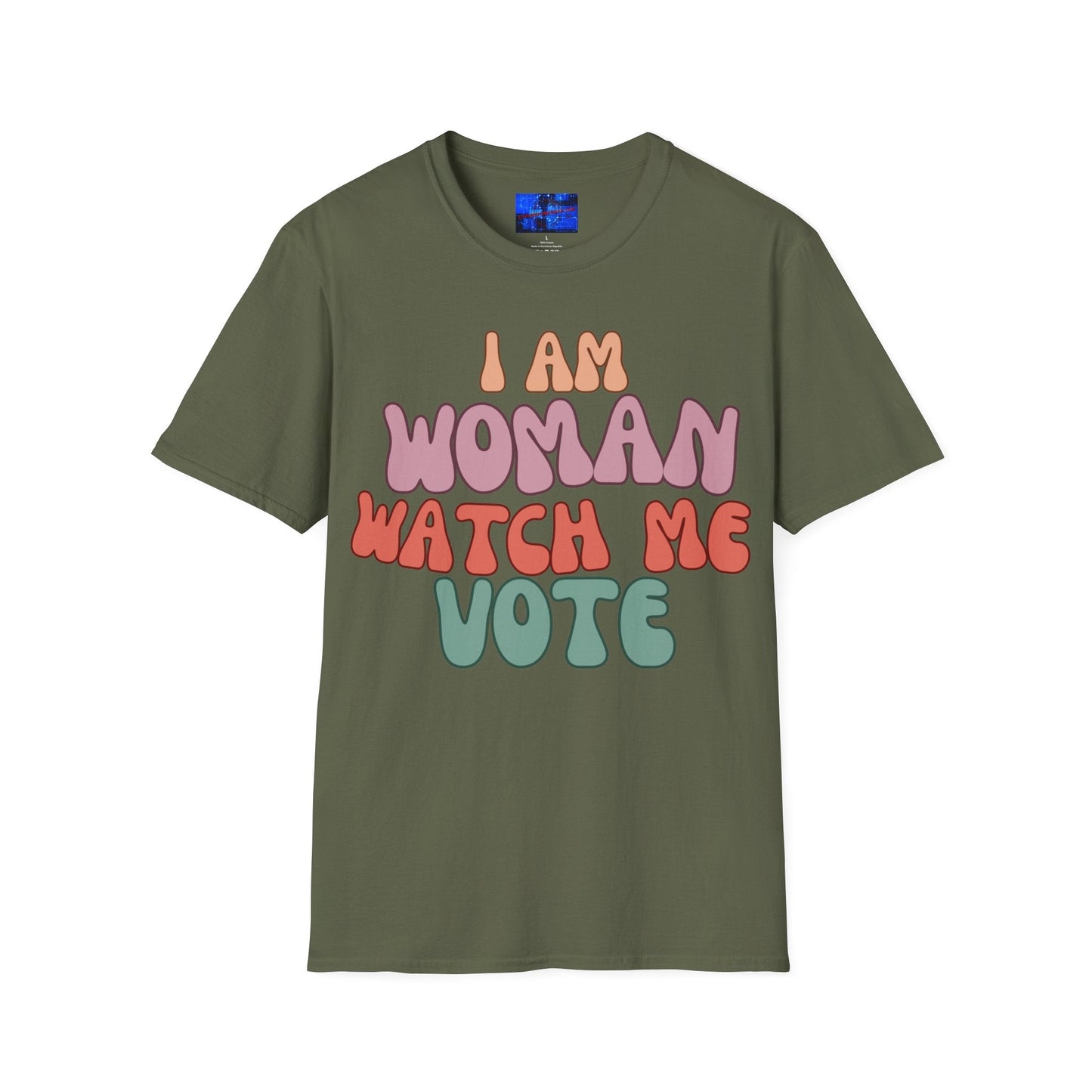 I Am Woman Watch Me Vote DKcolors Unisex T-Shirt by cypherpunkgear – cypherpunkgear.com | Cypherpunk Merch