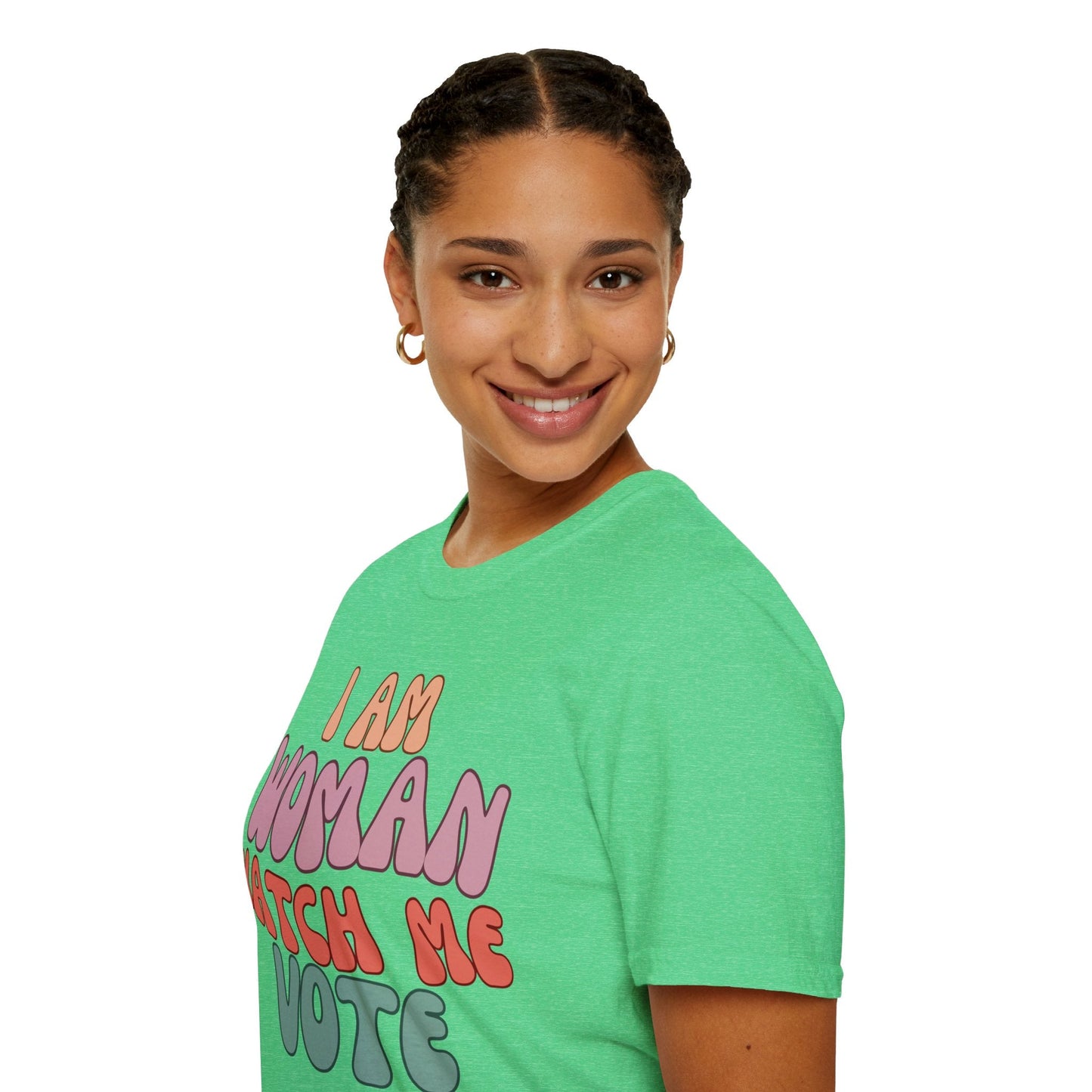 I Am Woman Watch Me Vote DKcolors Unisex T-Shirt by cypherpunkgear – cypherpunkgear.com | Cypherpunk Merch