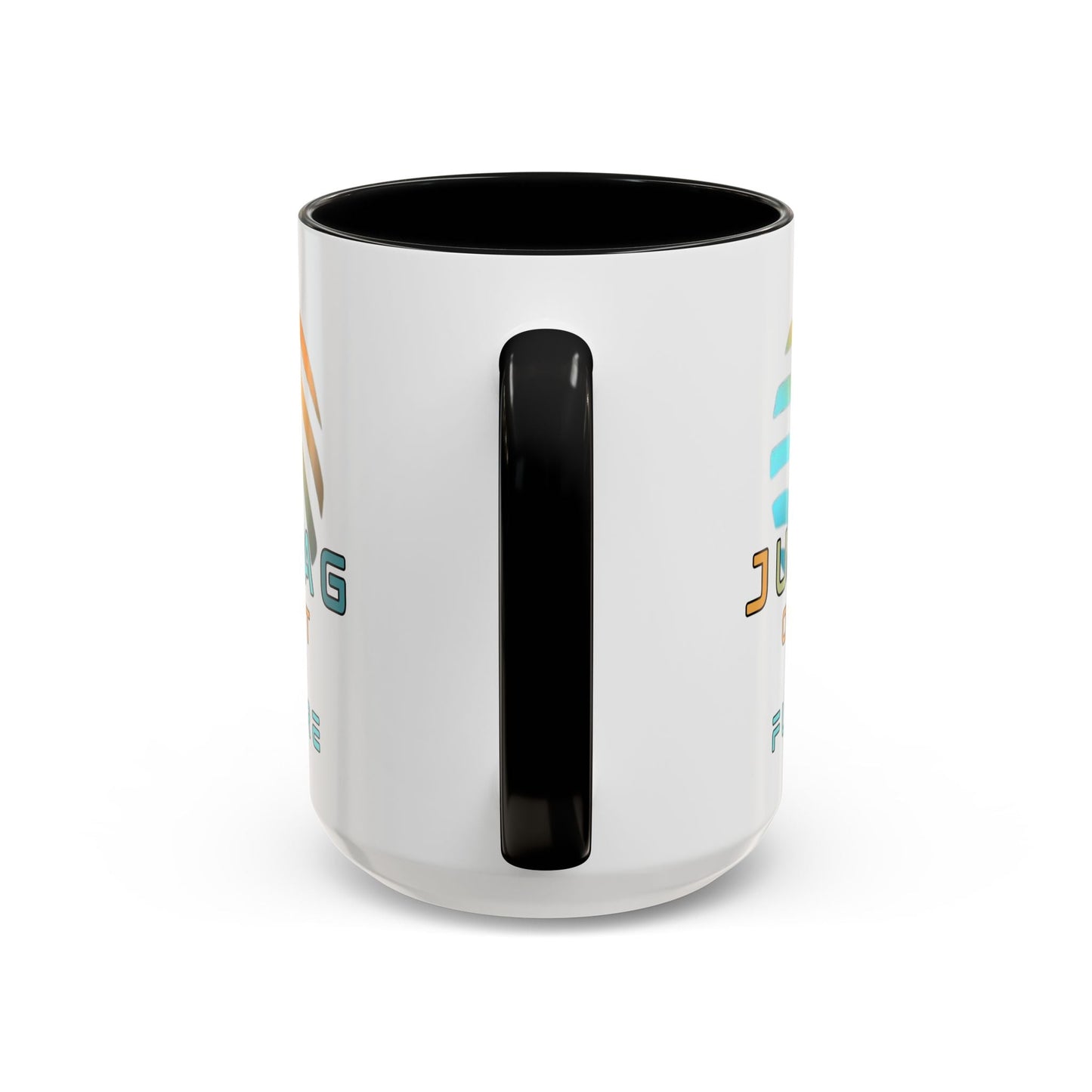 Jupiter (JUP) Orbit the Future Accent Mug by cypherpunkgear – cypherpunkgear.com | Cypherpunk Merch