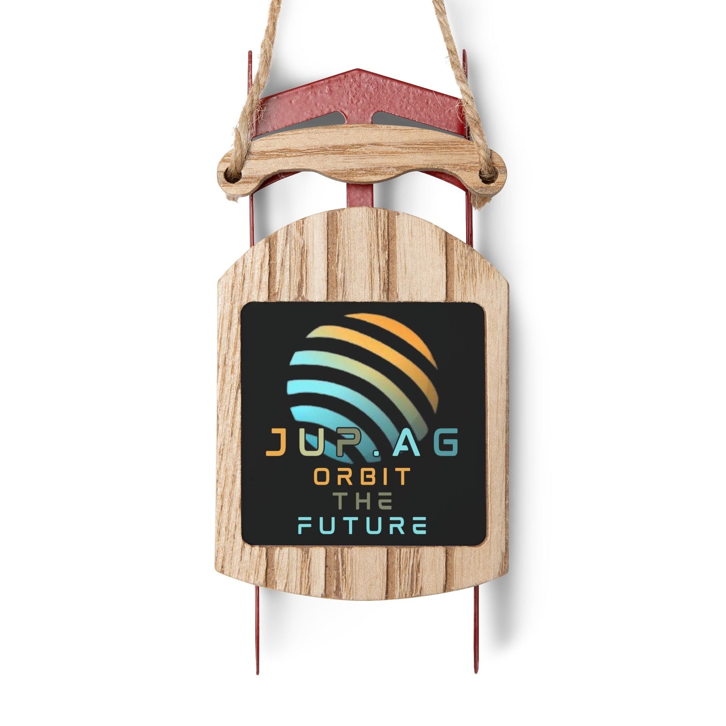 Jupiter (JUP) Orbit the Future Sled Ornament by cypherpunkgear – cypherpunkgear.com | Cypherpunk Merch