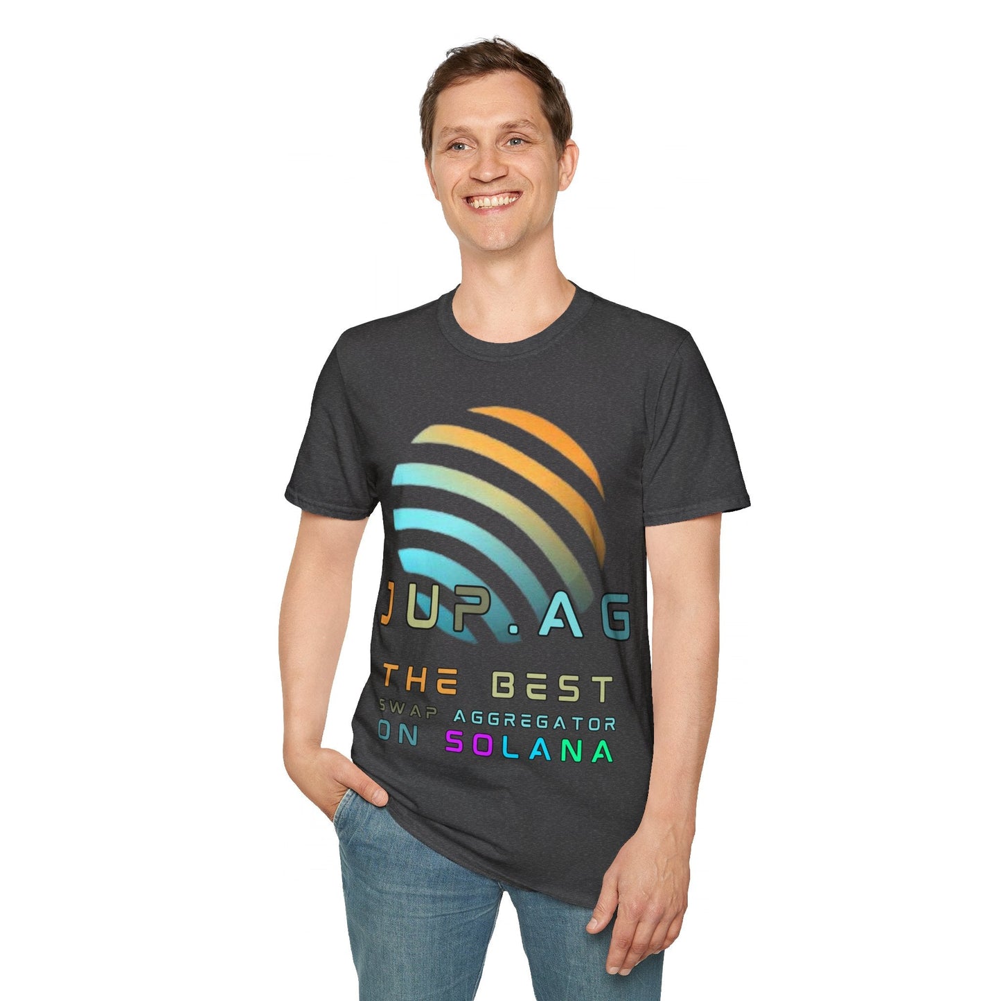 Jupiter (JUP) the best aggregator on Solana DKcolors Unisex T-Shirt by cypherpunkgear – cypherpunkgear.com | Cypherpunk Merch