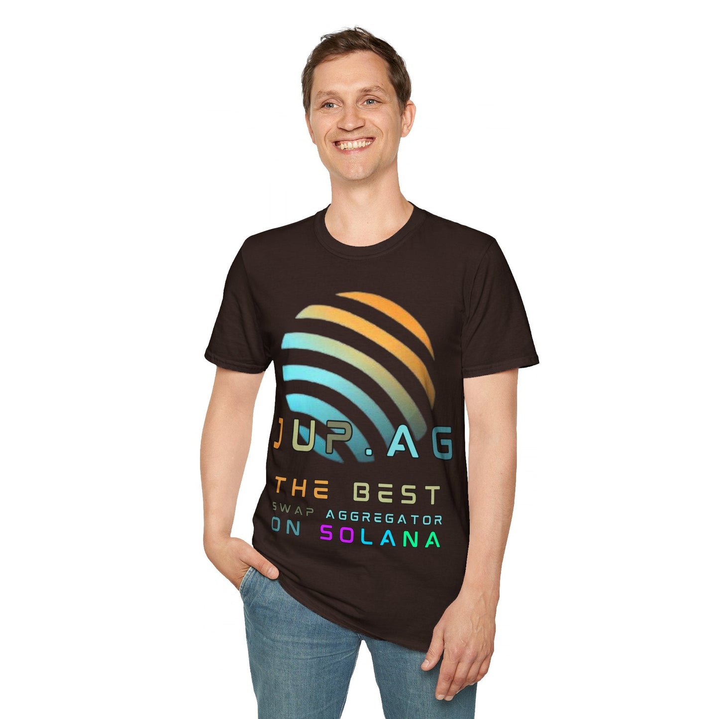 Jupiter (JUP) the best aggregator on Solana DKcolors Unisex T-Shirt by cypherpunkgear – cypherpunkgear.com | Cypherpunk Merch