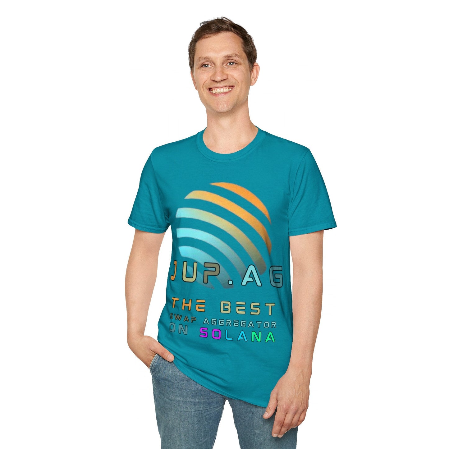 Jupiter (JUP) the best aggregator on Solana DKcolors Unisex T-Shirt by cypherpunkgear – cypherpunkgear.com | Cypherpunk Merch