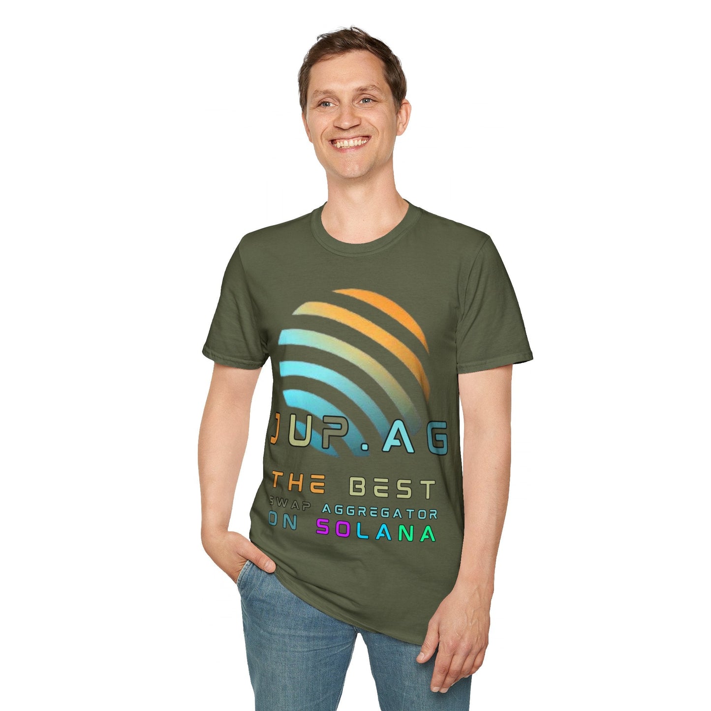 Jupiter (JUP) the best aggregator on Solana DKcolors Unisex T-Shirt by cypherpunkgear – cypherpunkgear.com | Cypherpunk Merch