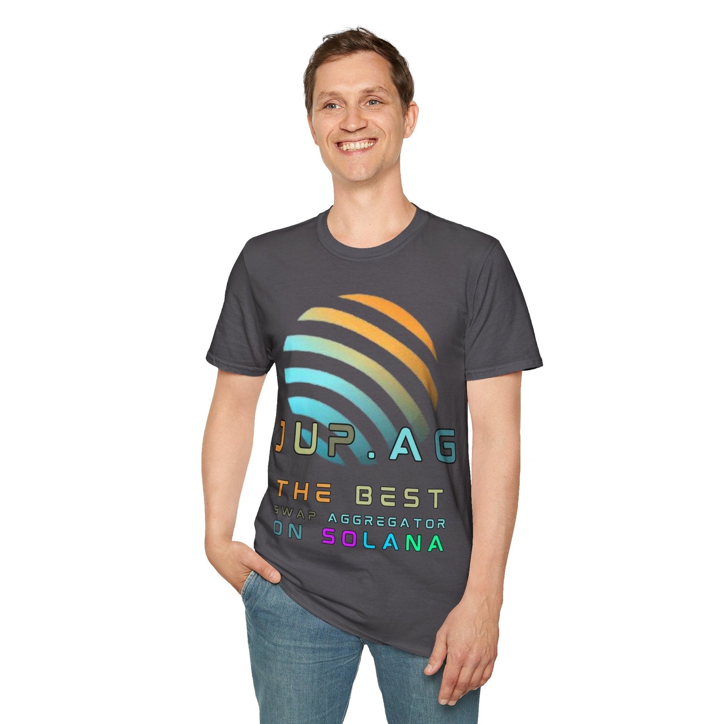 Jupiter (JUP) the best aggregator on Solana DKcolors Unisex T-Shirt by cypherpunkgear – cypherpunkgear.com | Cypherpunk Merch