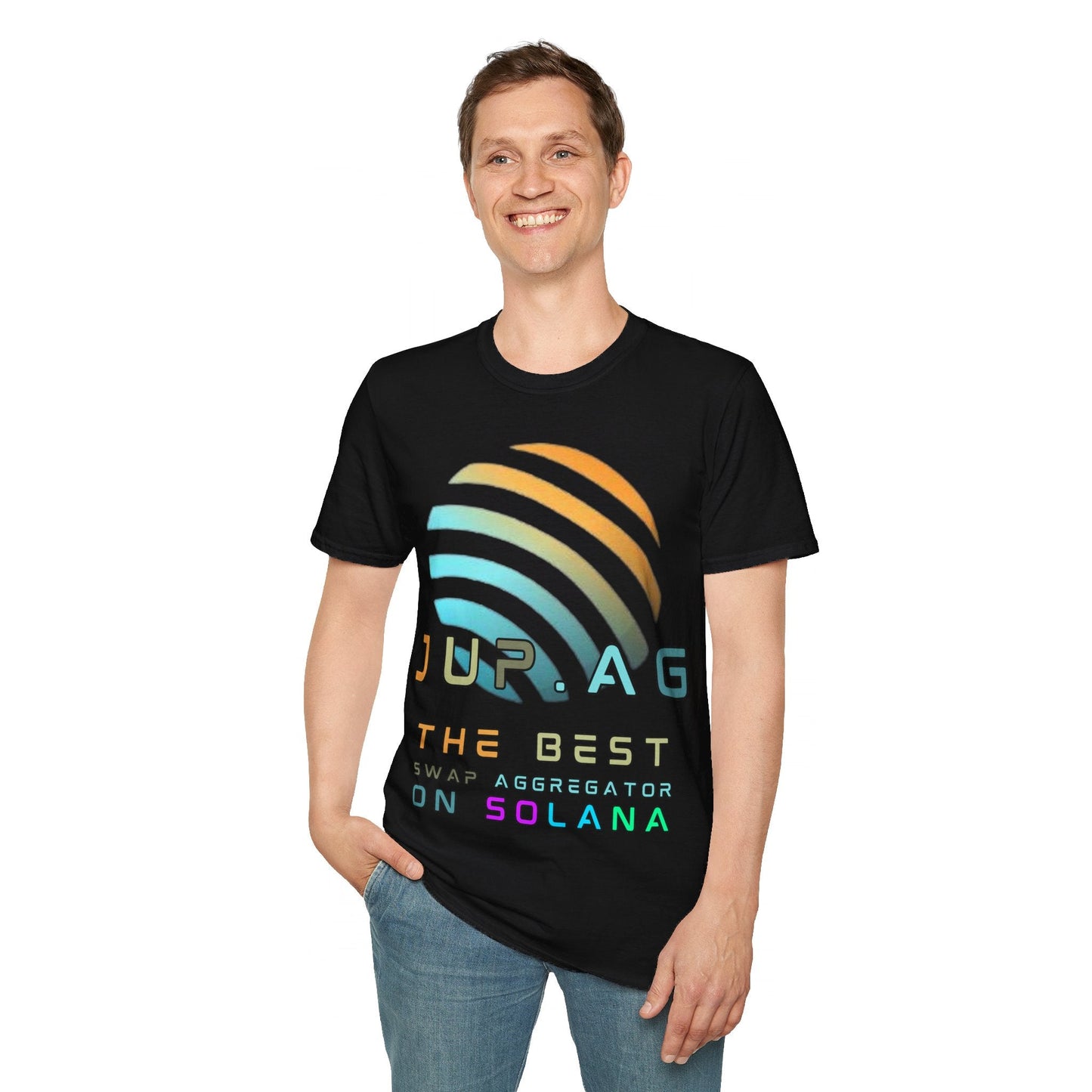 Jupiter (JUP) the best aggregator on Solana DKcolors Unisex T-Shirt by cypherpunkgear – cypherpunkgear.com | Cypherpunk Merch