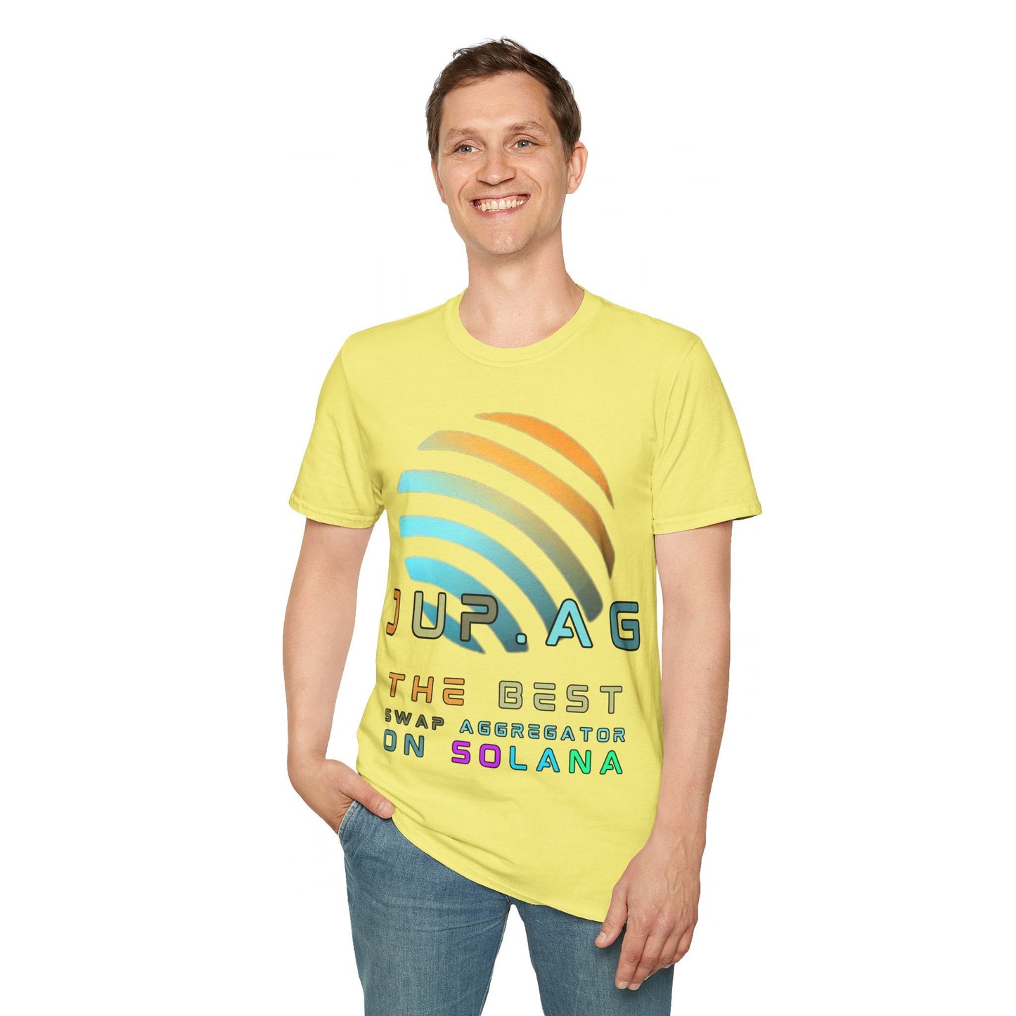 Jupiter (JUP) the best aggregator on Solana LTcolors Unisex T-Shirt by cypherpunkgear – cypherpunkgear.com | Cypherpunk Merch