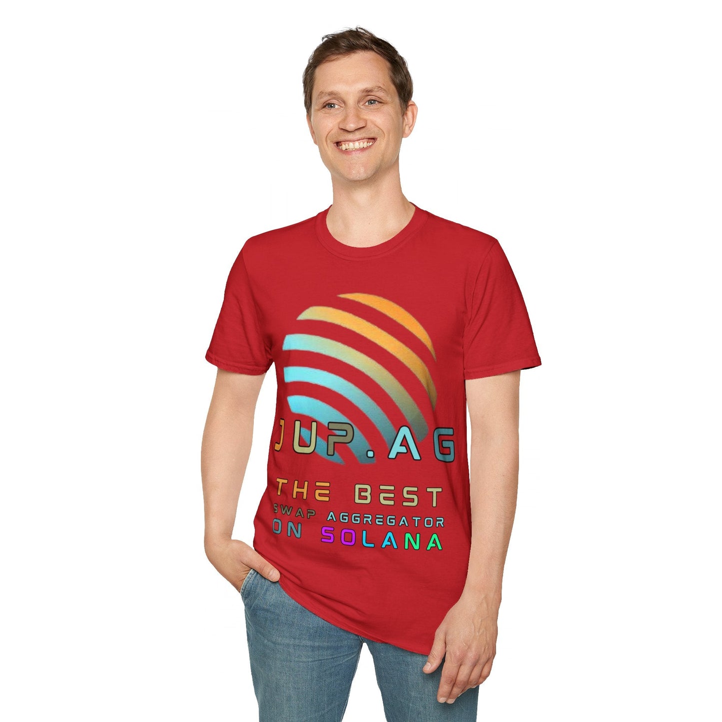 Jupiter (JUP) the best aggregator on Solana LTcolors Unisex T-Shirt by cypherpunkgear – cypherpunkgear.com | Cypherpunk Merch