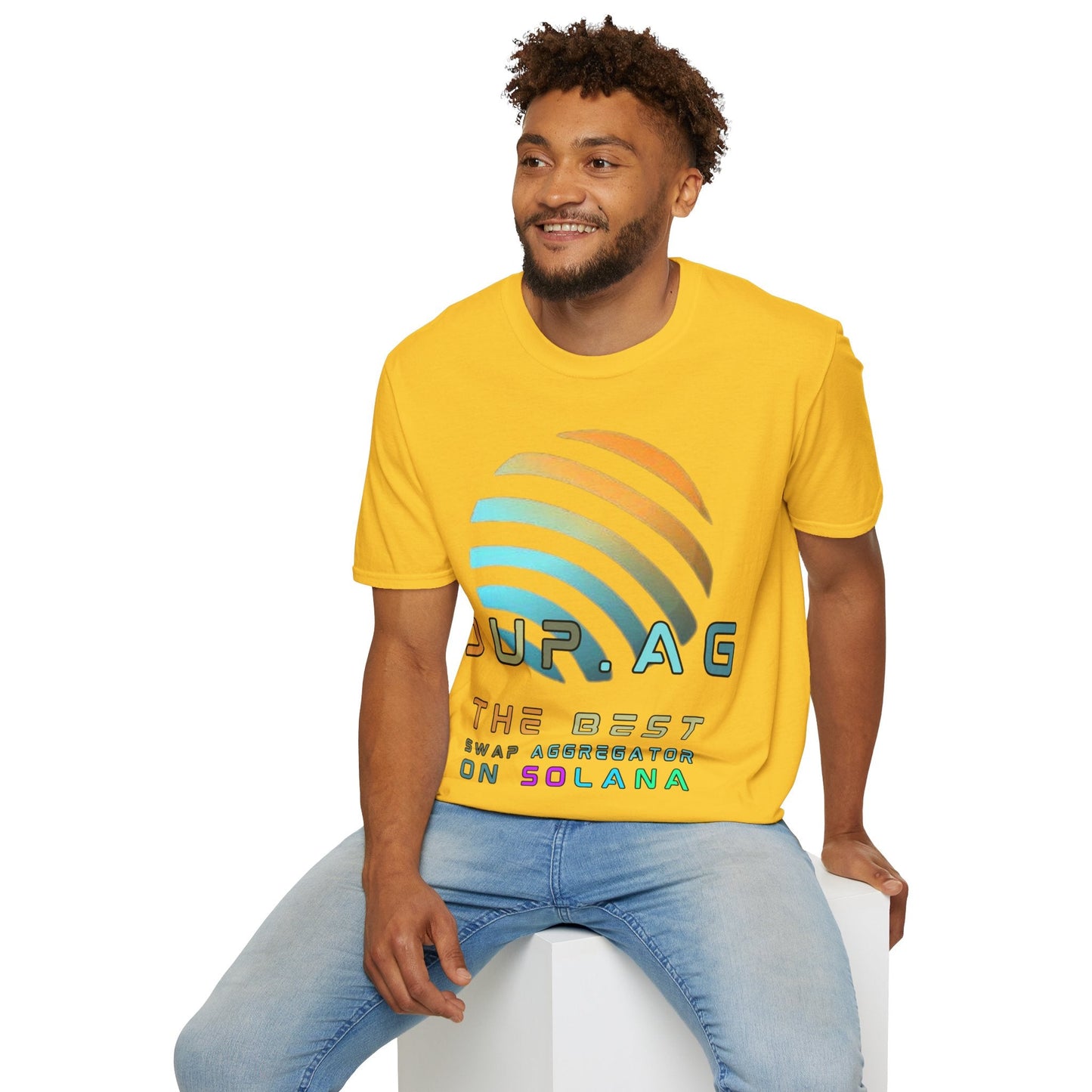 Jupiter (JUP) the best aggregator on Solana LTcolors Unisex T-Shirt by cypherpunkgear – cypherpunkgear.com | Cypherpunk Merch