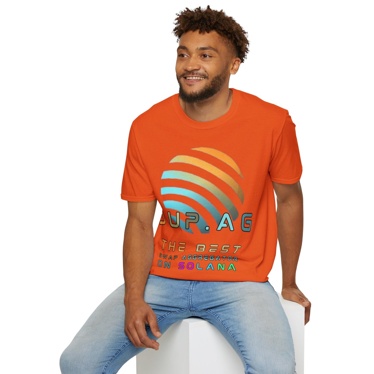 Jupiter (JUP) the best aggregator on Solana LTcolors Unisex T-Shirt by cypherpunkgear – cypherpunkgear.com | Cypherpunk Merch