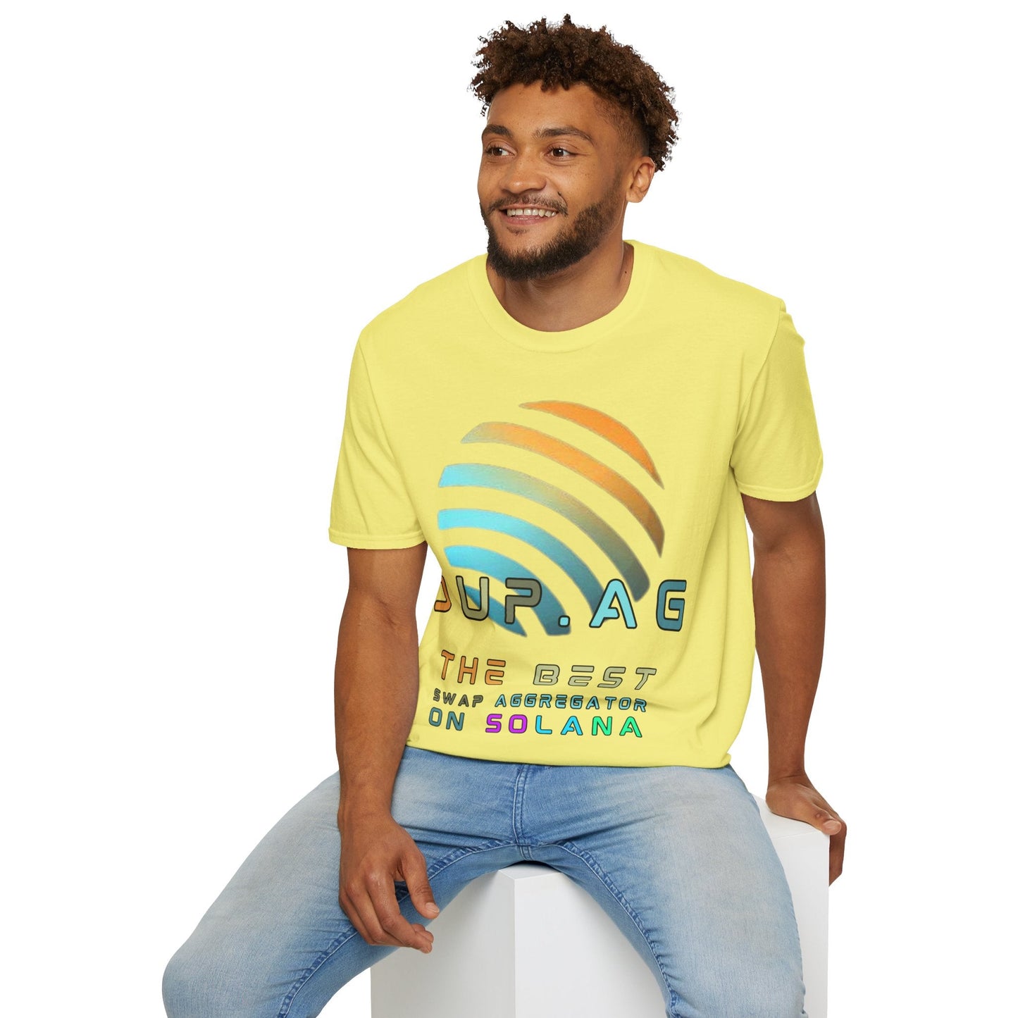 Jupiter (JUP) the best aggregator on Solana LTcolors Unisex T-Shirt by cypherpunkgear – cypherpunkgear.com | Cypherpunk Merch