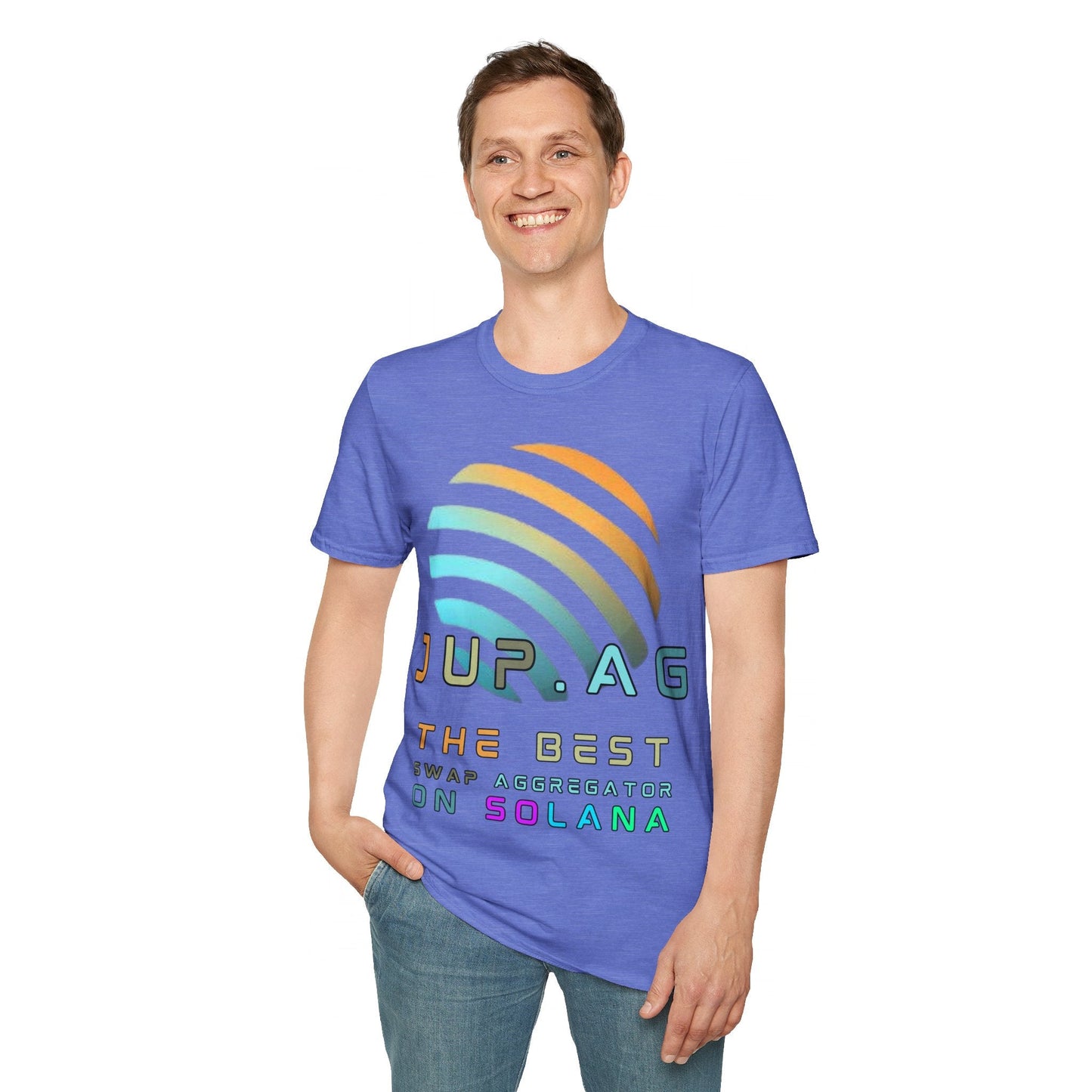 Jupiter (JUP) the best aggregator on Solana LTcolors Unisex T-Shirt by cypherpunkgear – cypherpunkgear.com | Cypherpunk Merch