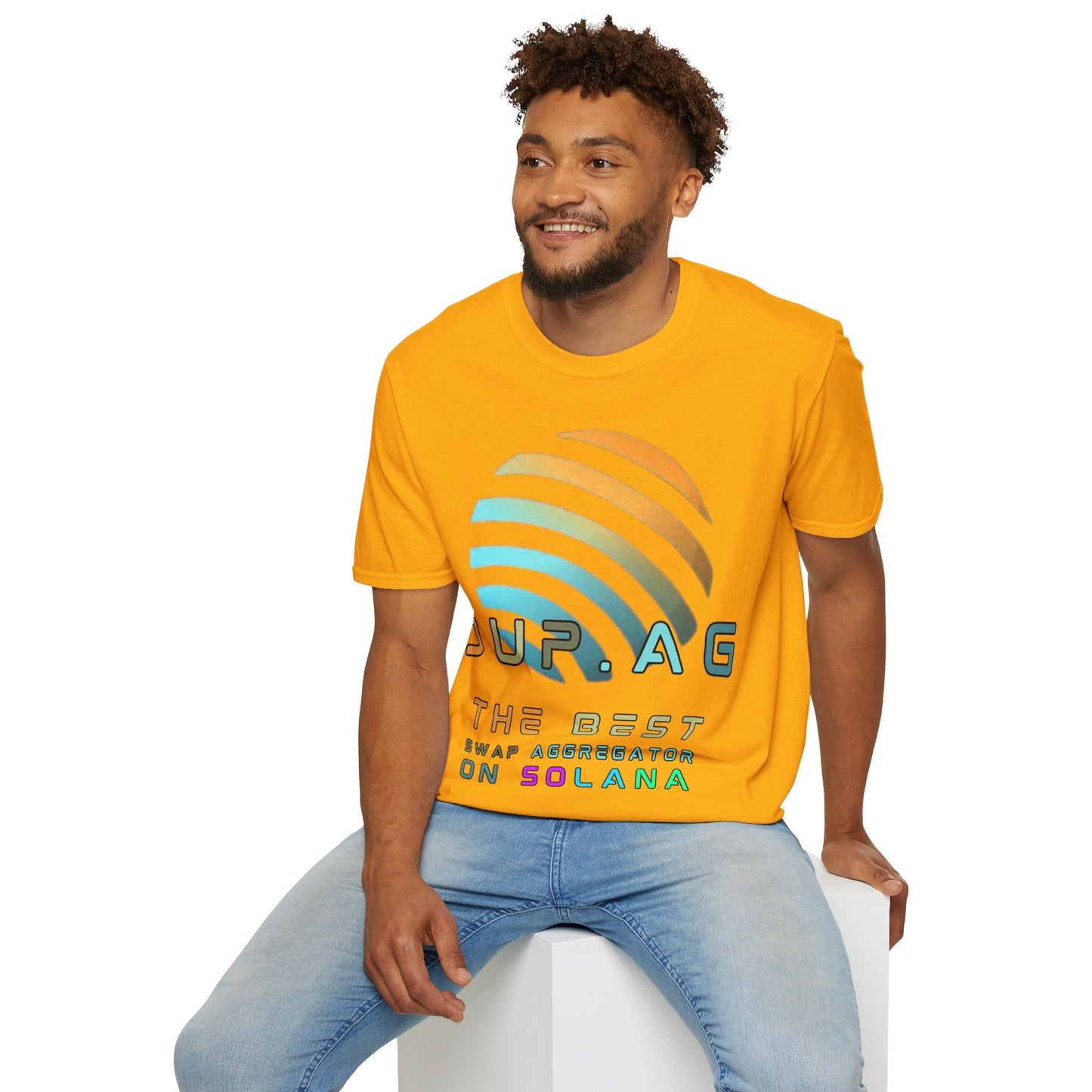 Jupiter (JUP) the best aggregator on Solana LTcolors Unisex T-Shirt by cypherpunkgear – cypherpunkgear.com | Cypherpunk Merch