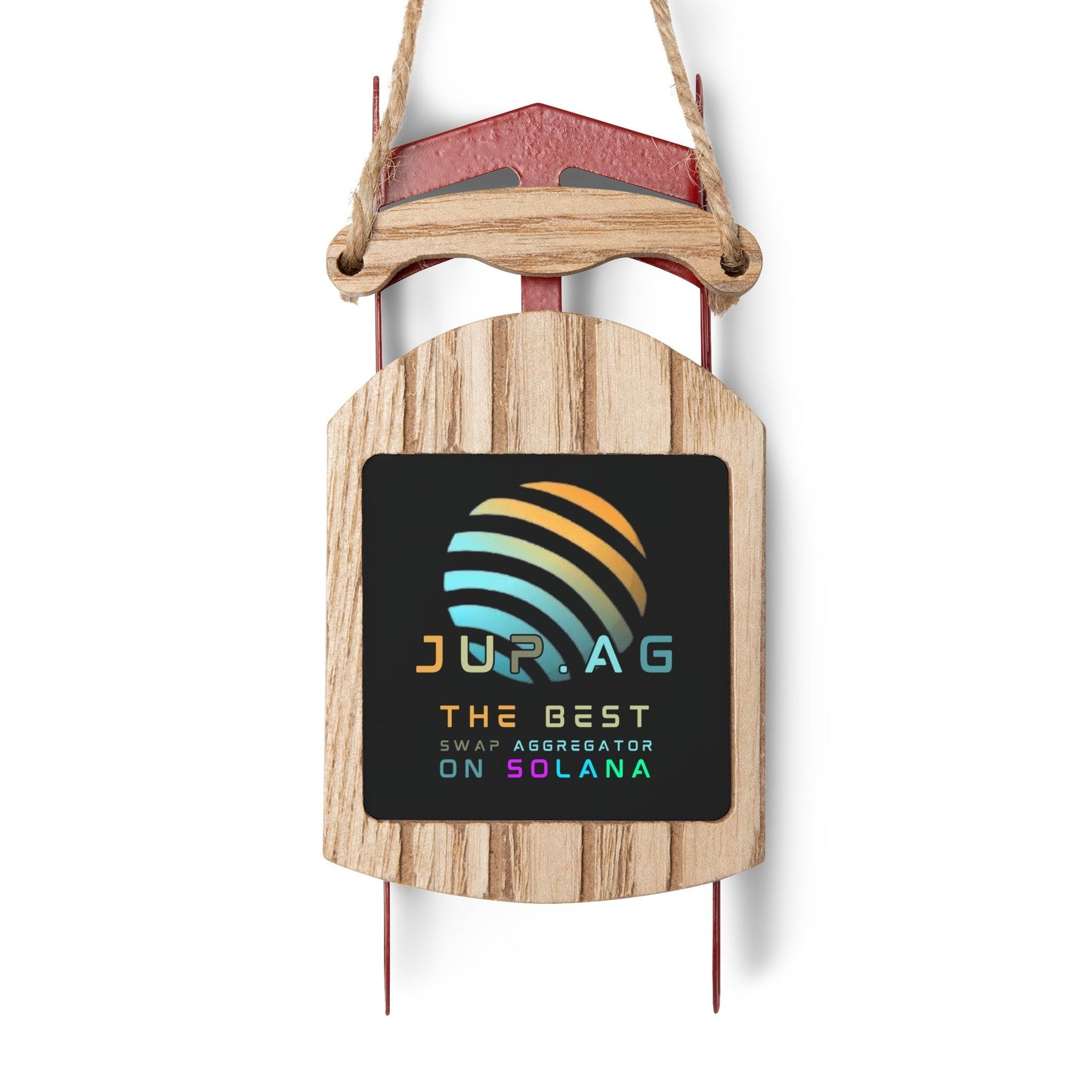 Jupiter (JUP) the best aggregator on Solana Sled Ornament by cypherpunkgear – cypherpunkgear.com | Cypherpunk Merch