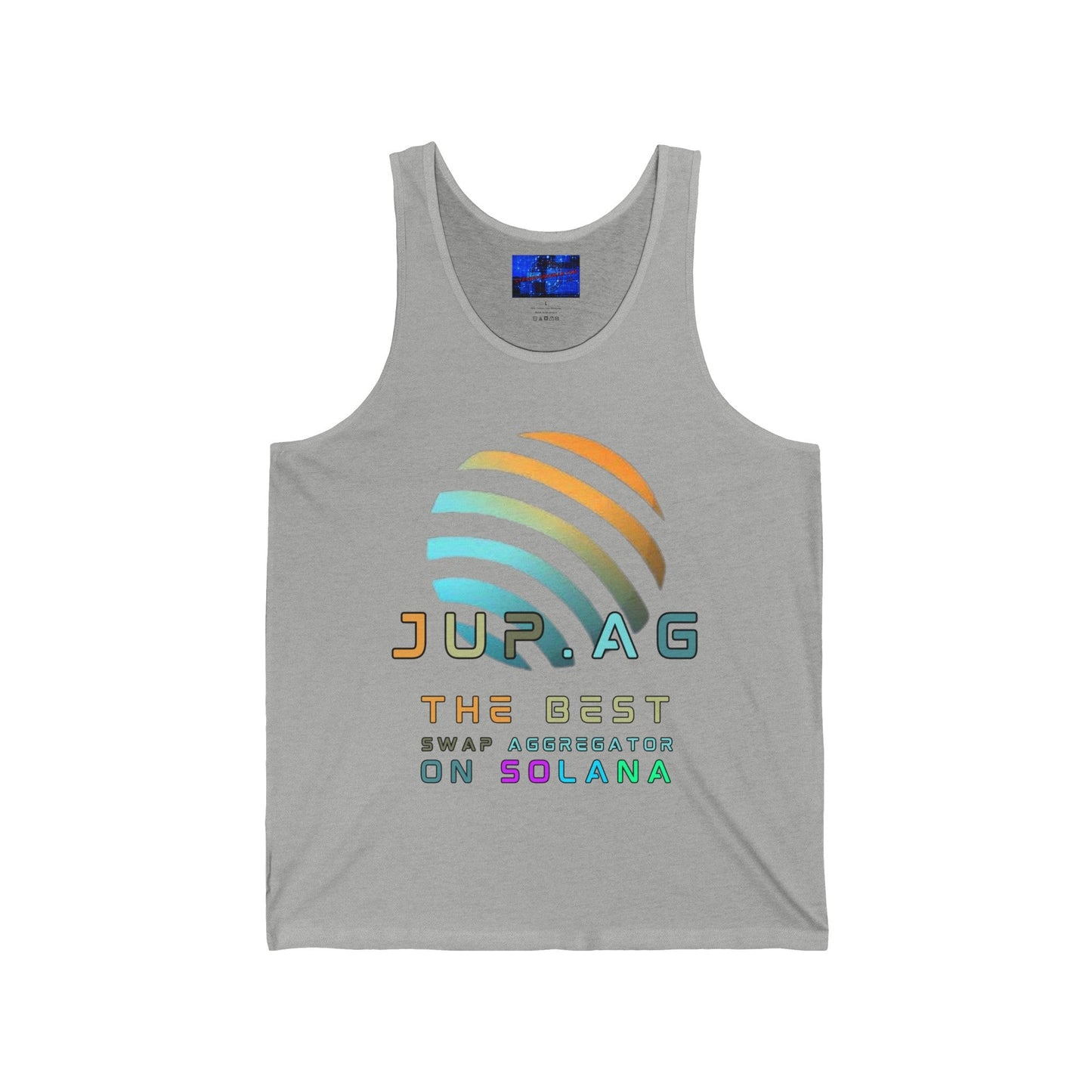 Jupiter (JUP) the best aggregator on Solana Unisex Jersey Tank Top by cypherpunkgear – cypherpunkgear.com | Cypherpunk Merch