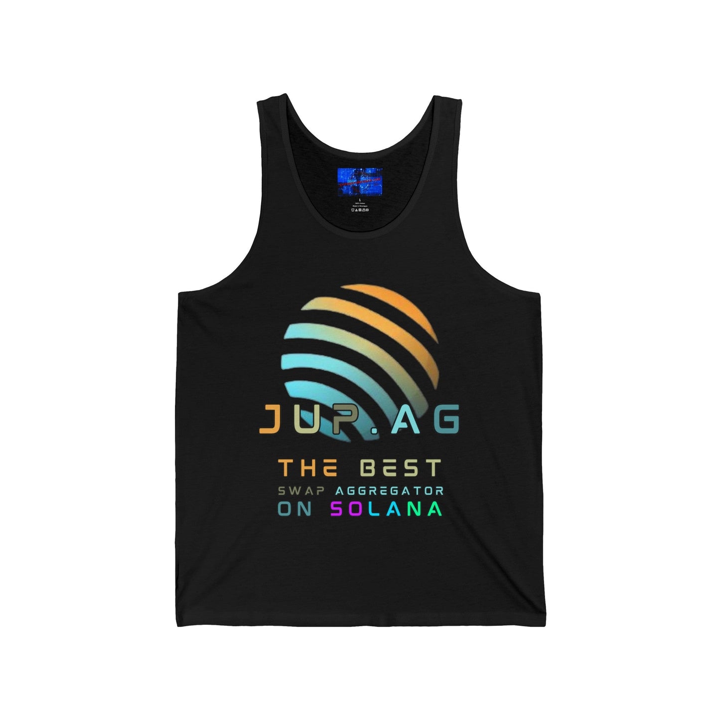 Jupiter (JUP) the best aggregator on Solana Unisex Jersey Tank Top by cypherpunkgear – cypherpunkgear.com | Cypherpunk Merch