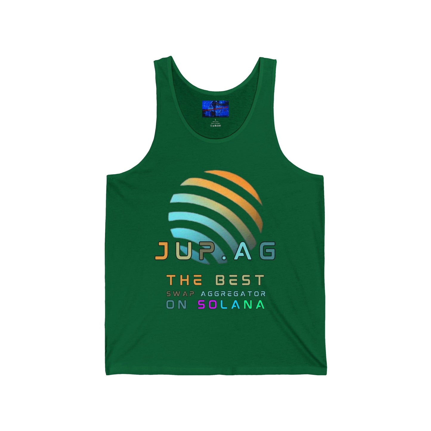 Jupiter (JUP) the best aggregator on Solana Unisex Jersey Tank Top by cypherpunkgear – cypherpunkgear.com | Cypherpunk Merch