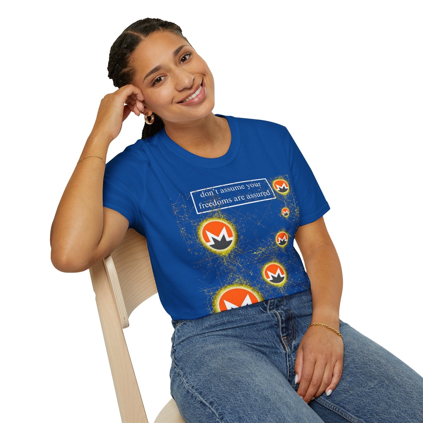 Monero DAYFAA DKcolors Unisex T-Shirt by cypherpunkgear – cypherpunkgear.com | Cypherpunk Merch