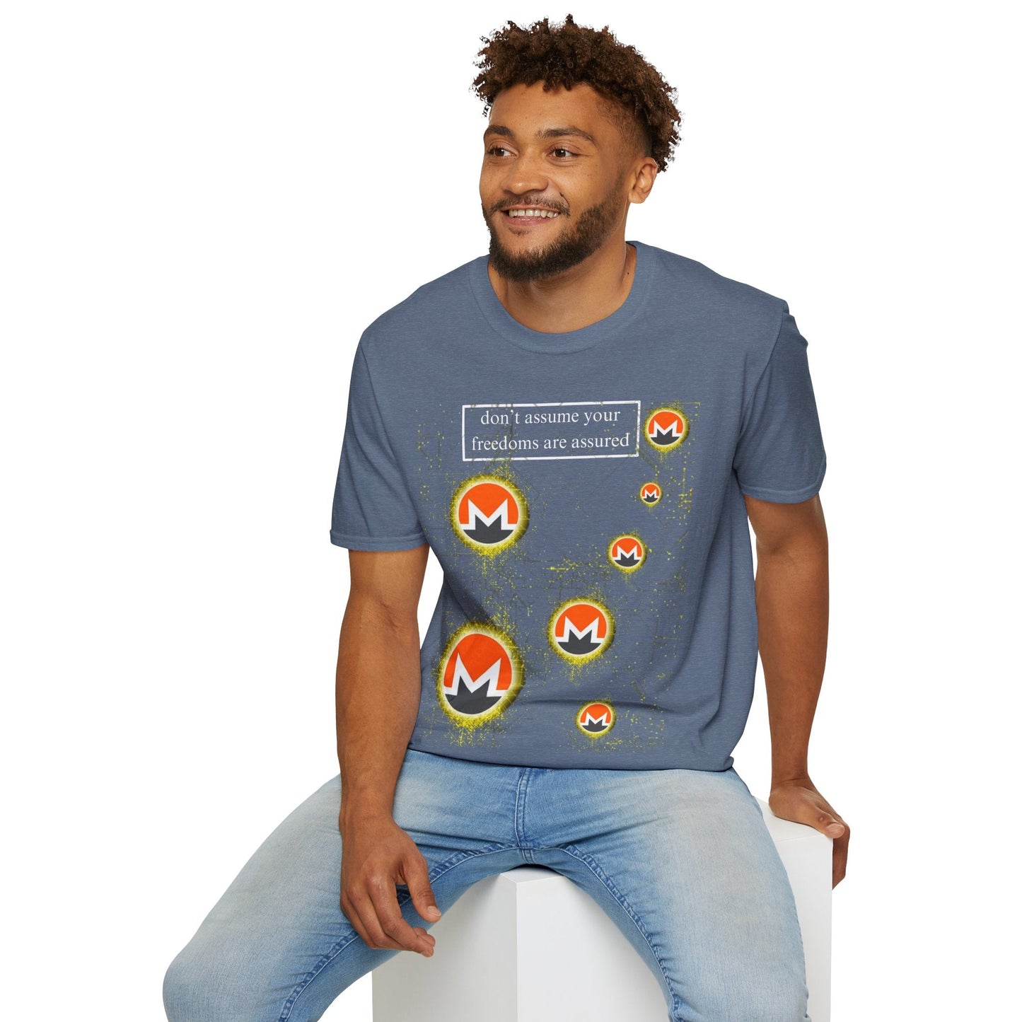 Monero DAYFAA DKcolors Unisex T-Shirt by cypherpunkgear – cypherpunkgear.com | Cypherpunk Merch