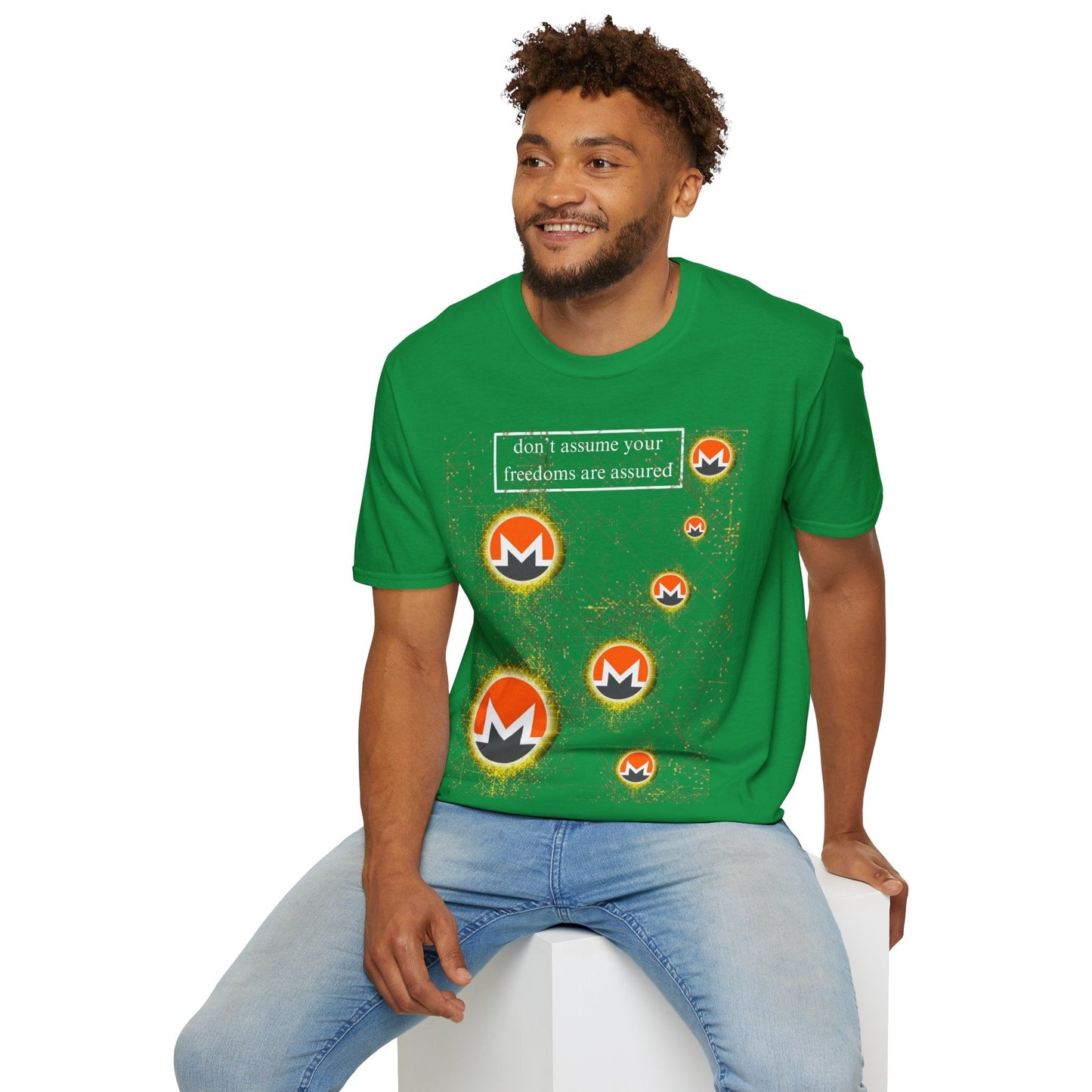 Monero DAYFAA DKcolors Unisex T-Shirt by cypherpunkgear – cypherpunkgear.com | Cypherpunk Merch