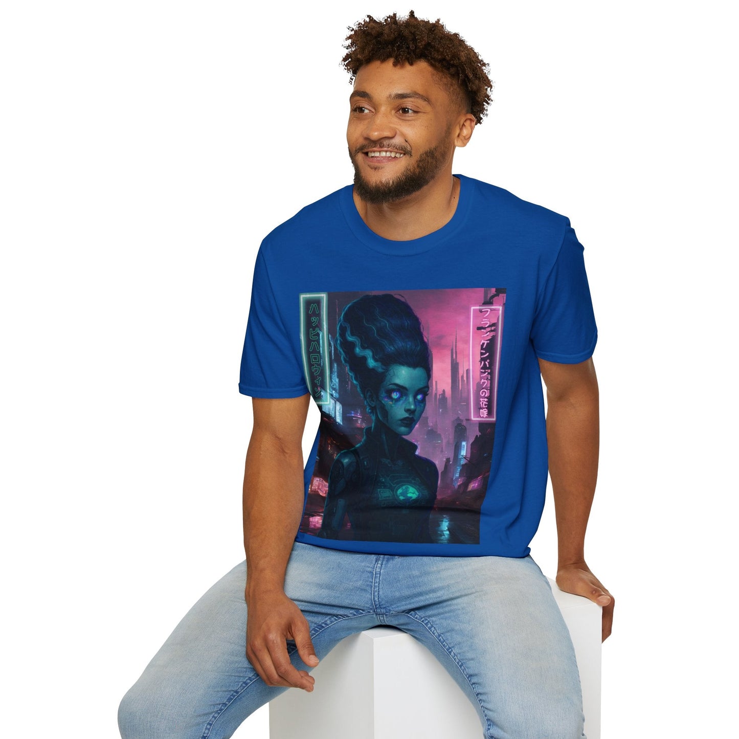 Neon Bride of Frankenstein DKcolors Unisex T-Shirt by CreepyCrafts.boo – cypherpunkgear.com | Cypherpunk Merch